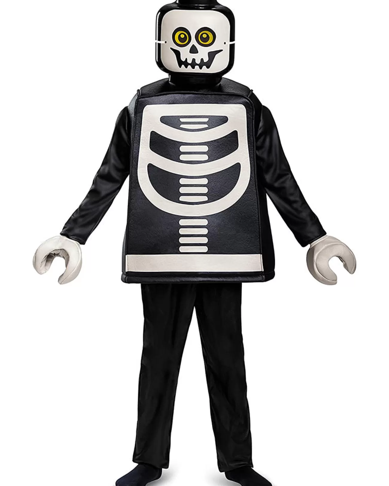 Disguise Lego Minifigures Skeleton Deluxe Boys Costume>Kids Kids Costumes