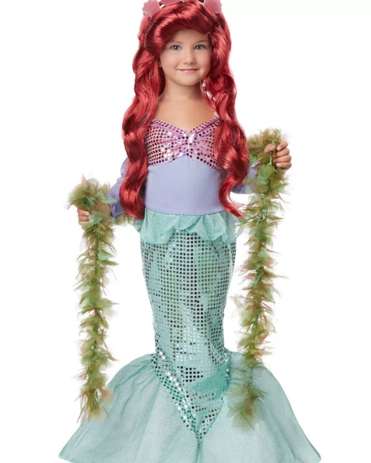 California Costumes Lil Mermaid Sequin Toddler Girls Costume>Kids Kids Costumes