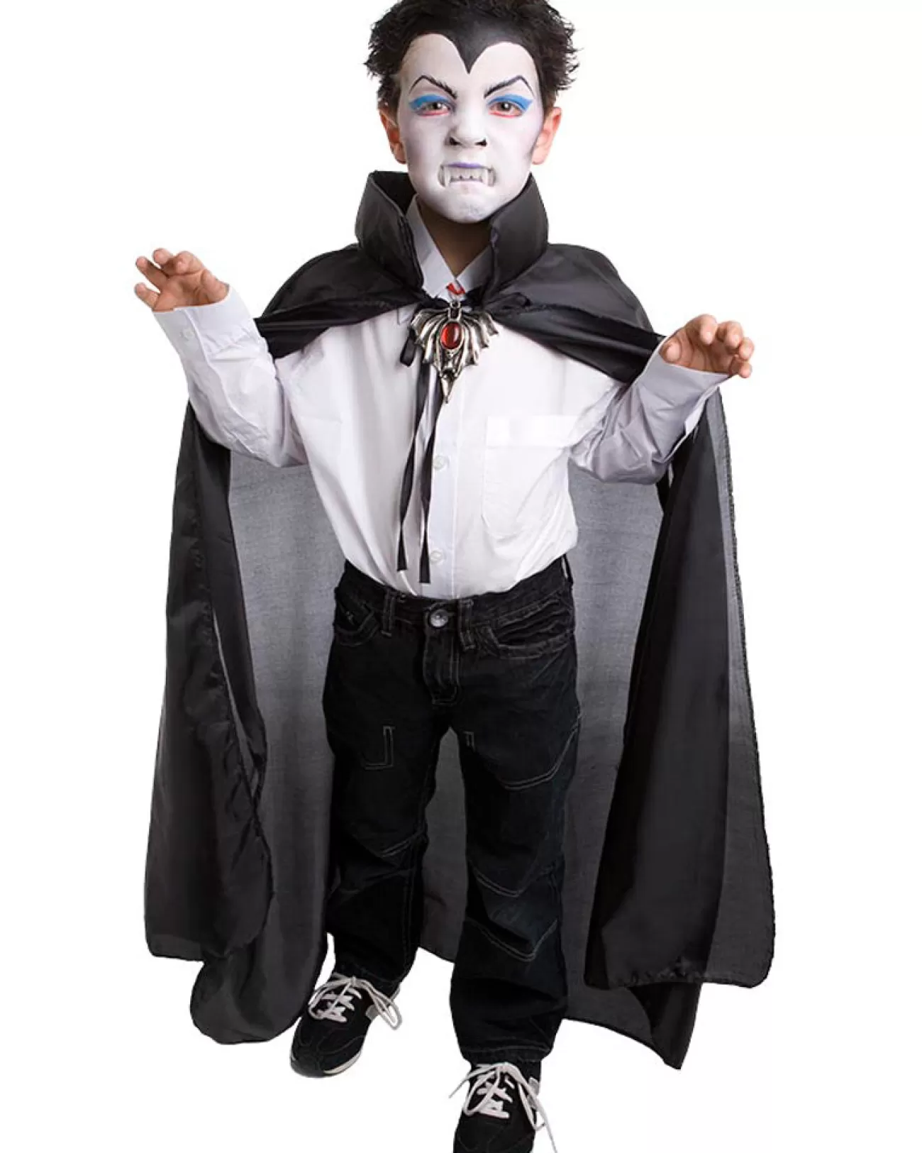 Tomfoolery Long Black Kids Cape> Halloween Accessories