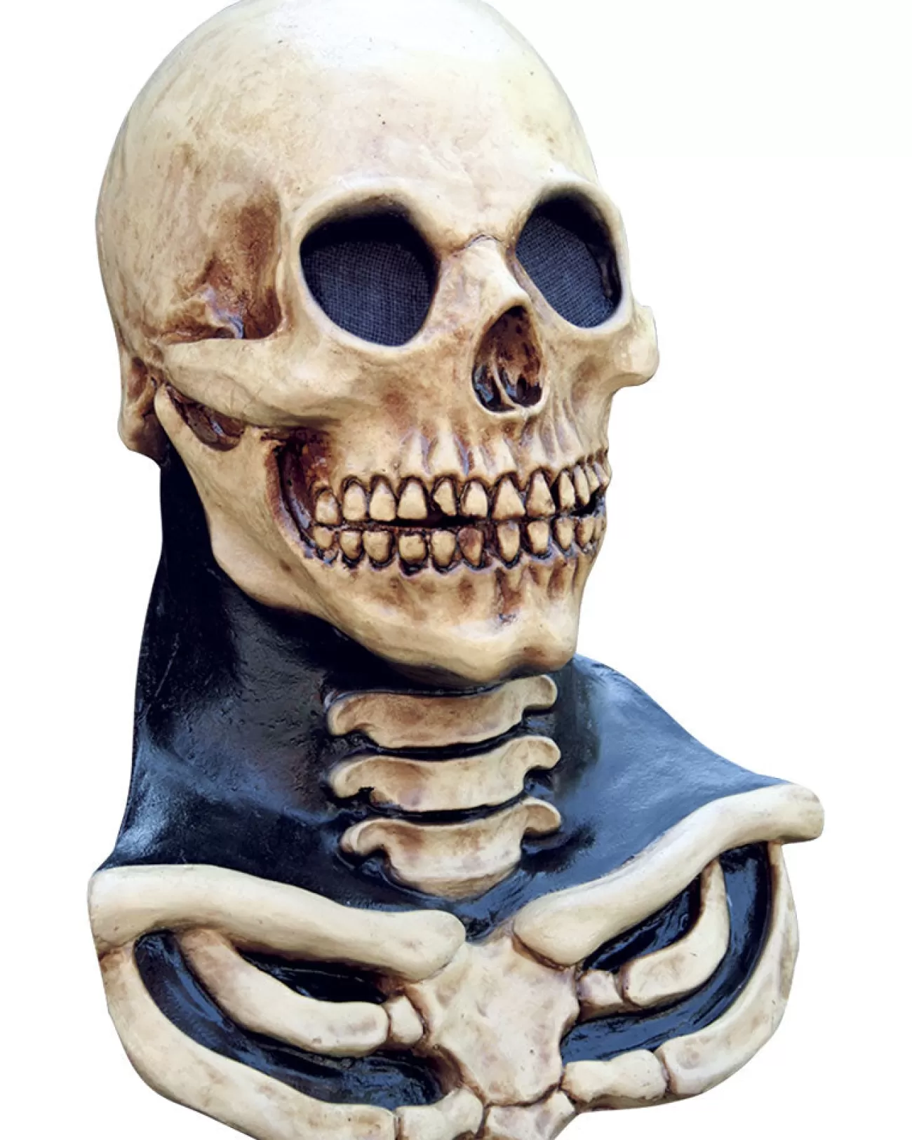 Ghoulish Productions Long Neck Skull Bone Deluxe Mask> Halloween Masks