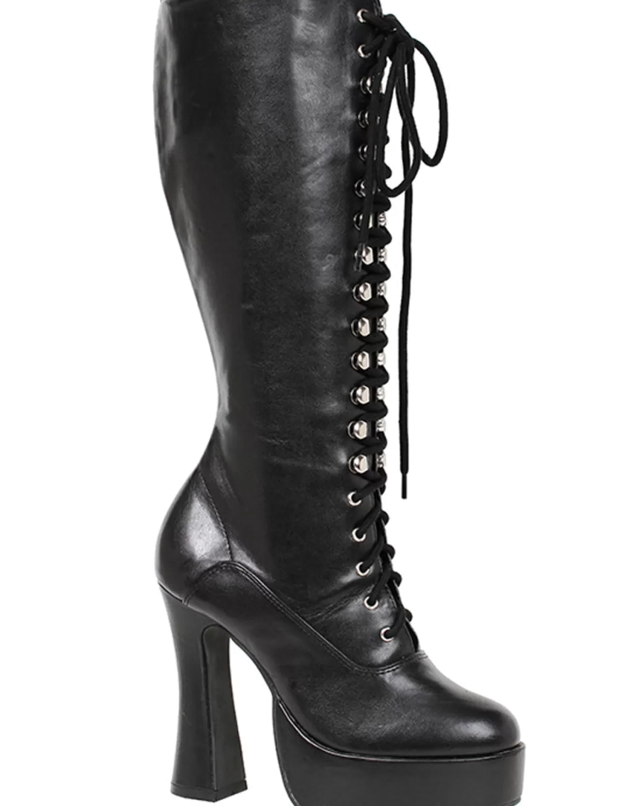 Ellie Shoes Matte Black Easy Lace Womens Boots> Wicked Witches