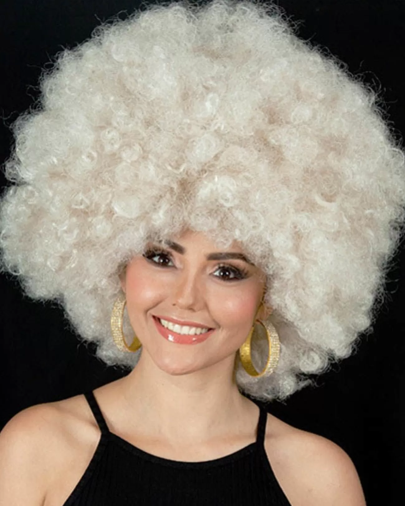 Allaura Wigs and Hair Mega Curly Blonde Wig> Halloween Wigs