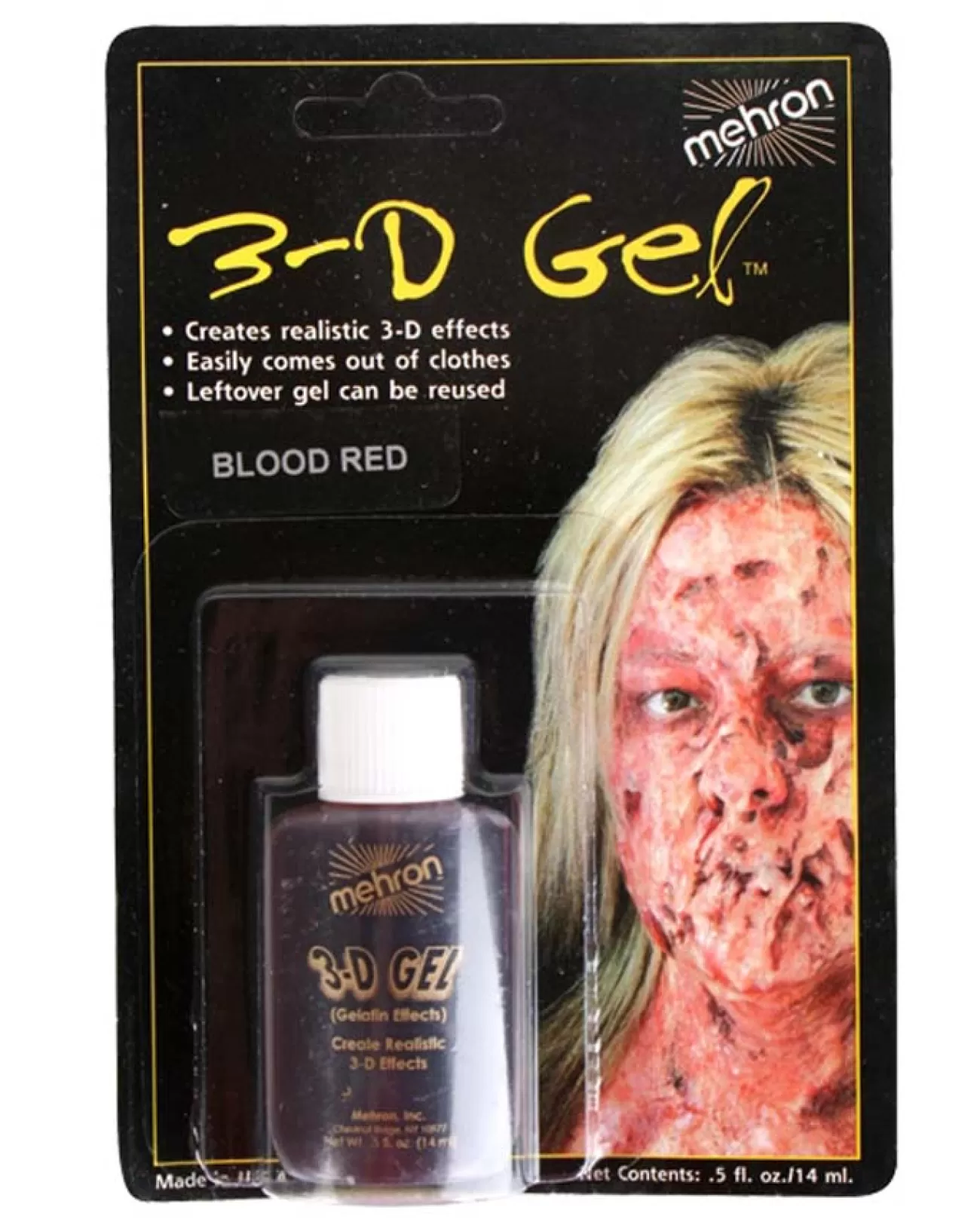 Tomfoolery Mehron 3D Red Blood Gel 14Ml> Halloween Accessories