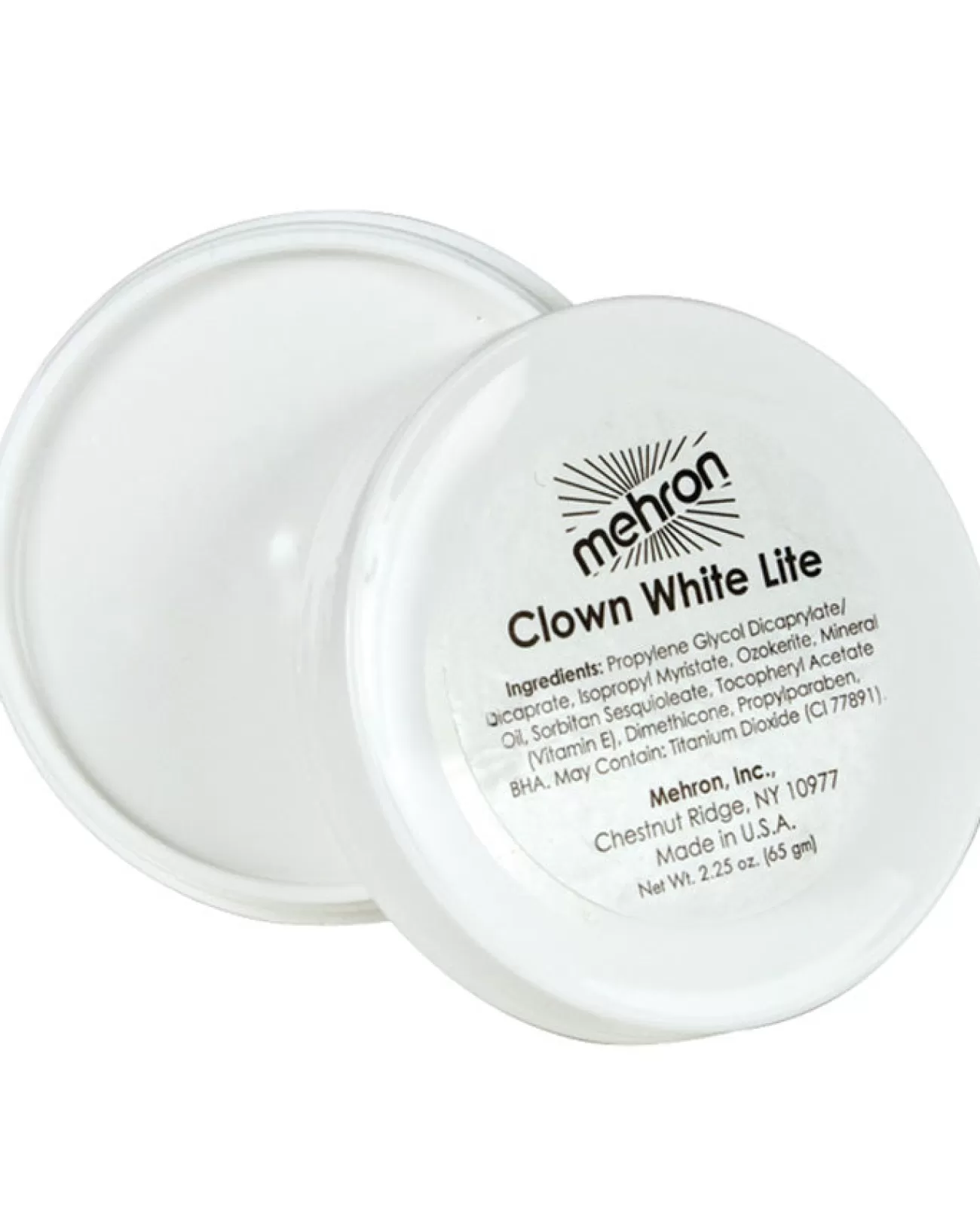 Tomfoolery Mehron Clown White Lite Makeup 65G> Halloween Accessories