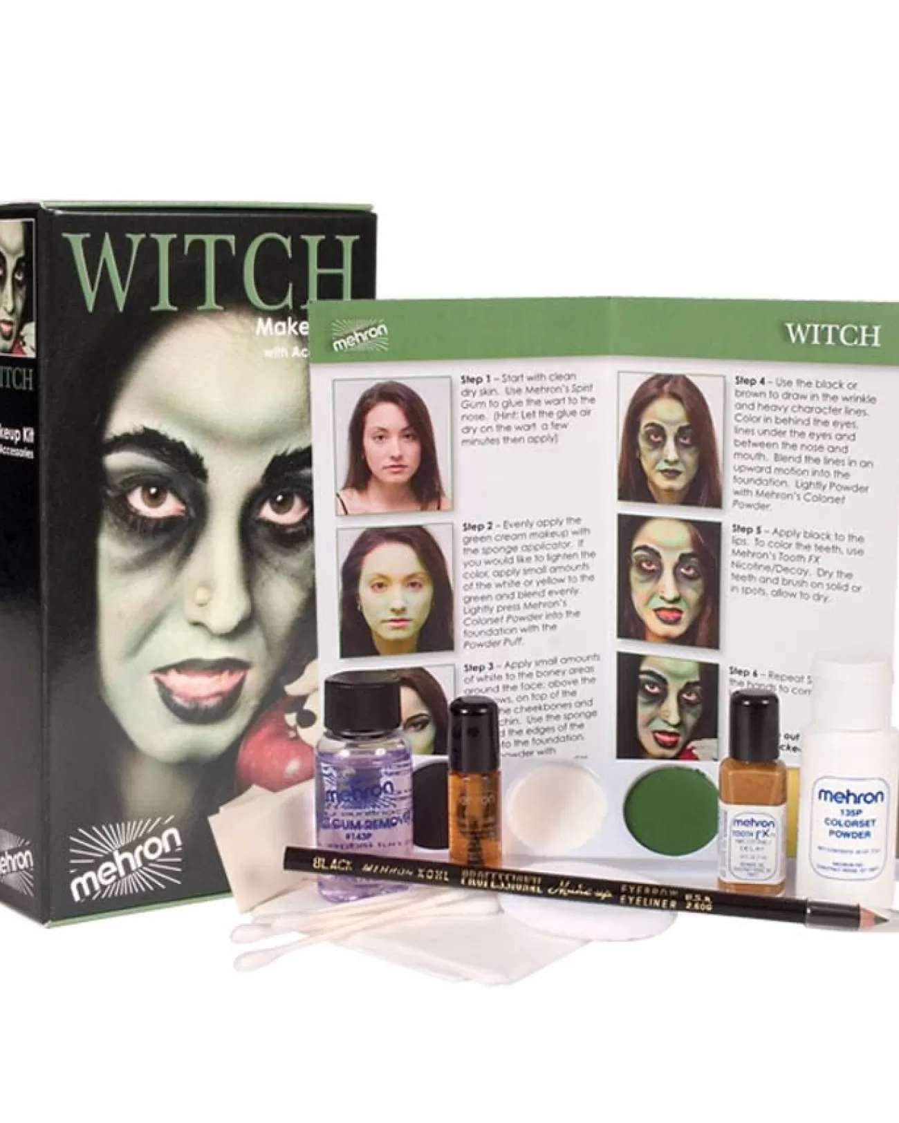 Tomfoolery Mehron Witch Makeup Kit> Halloween Accessories