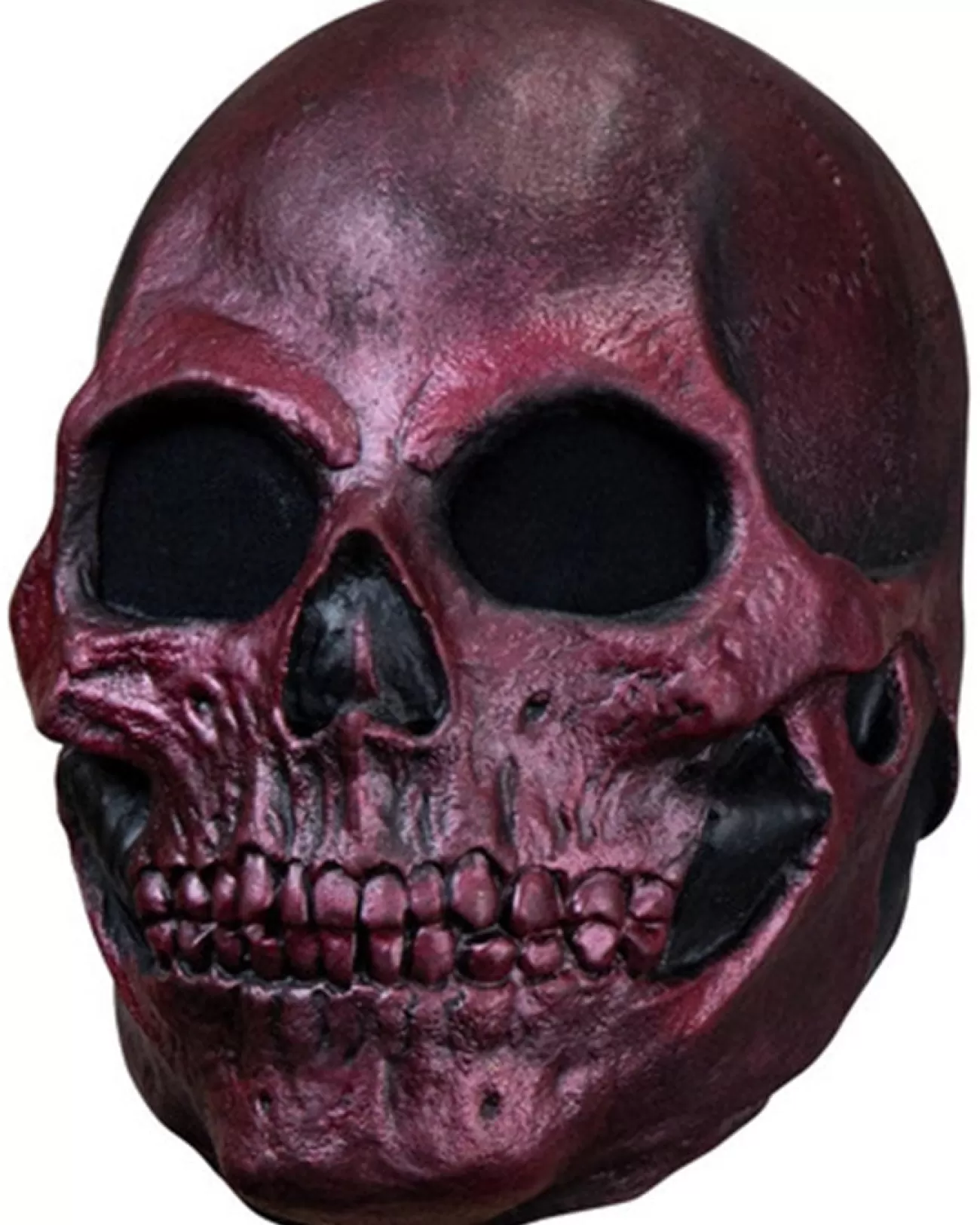 Ghoulish Productions Metallic Red Skull Deluxe Mask> Halloween Masks