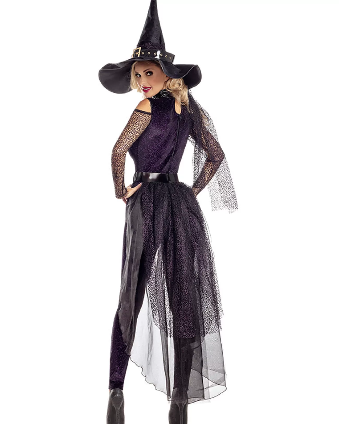 Party King Midnight Violet Witch Womens Costume>Women Women's Costumes