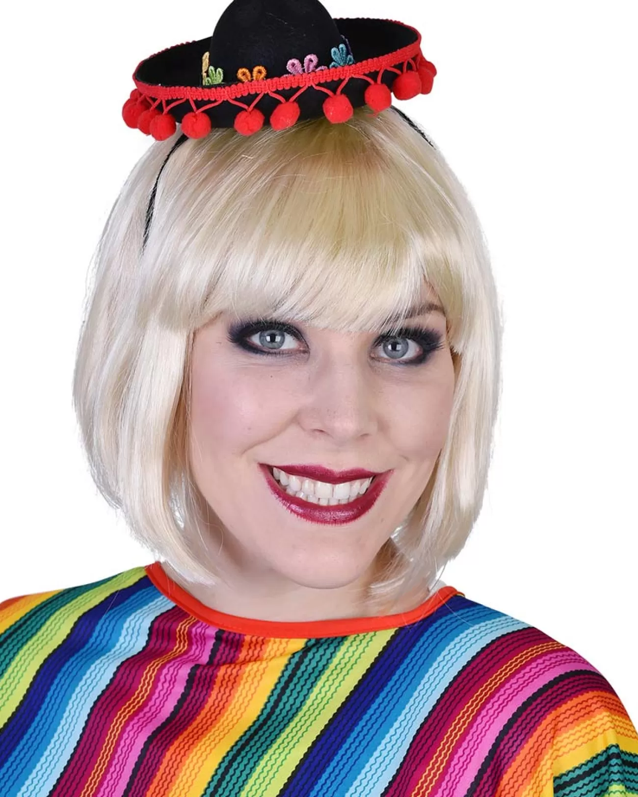 Tomfoolery Mini Mexican Hat With Flower Band> Halloween Accessories