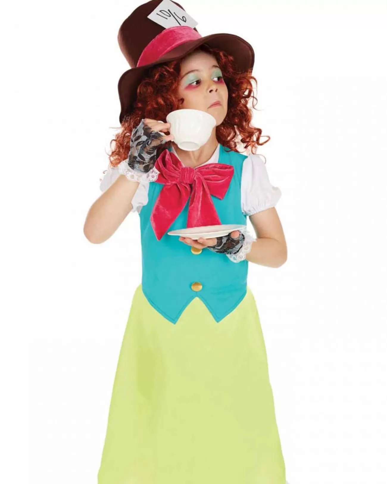 Fun Shack Miss Hatter Dress Girls Costume>Kids Kids Costumes