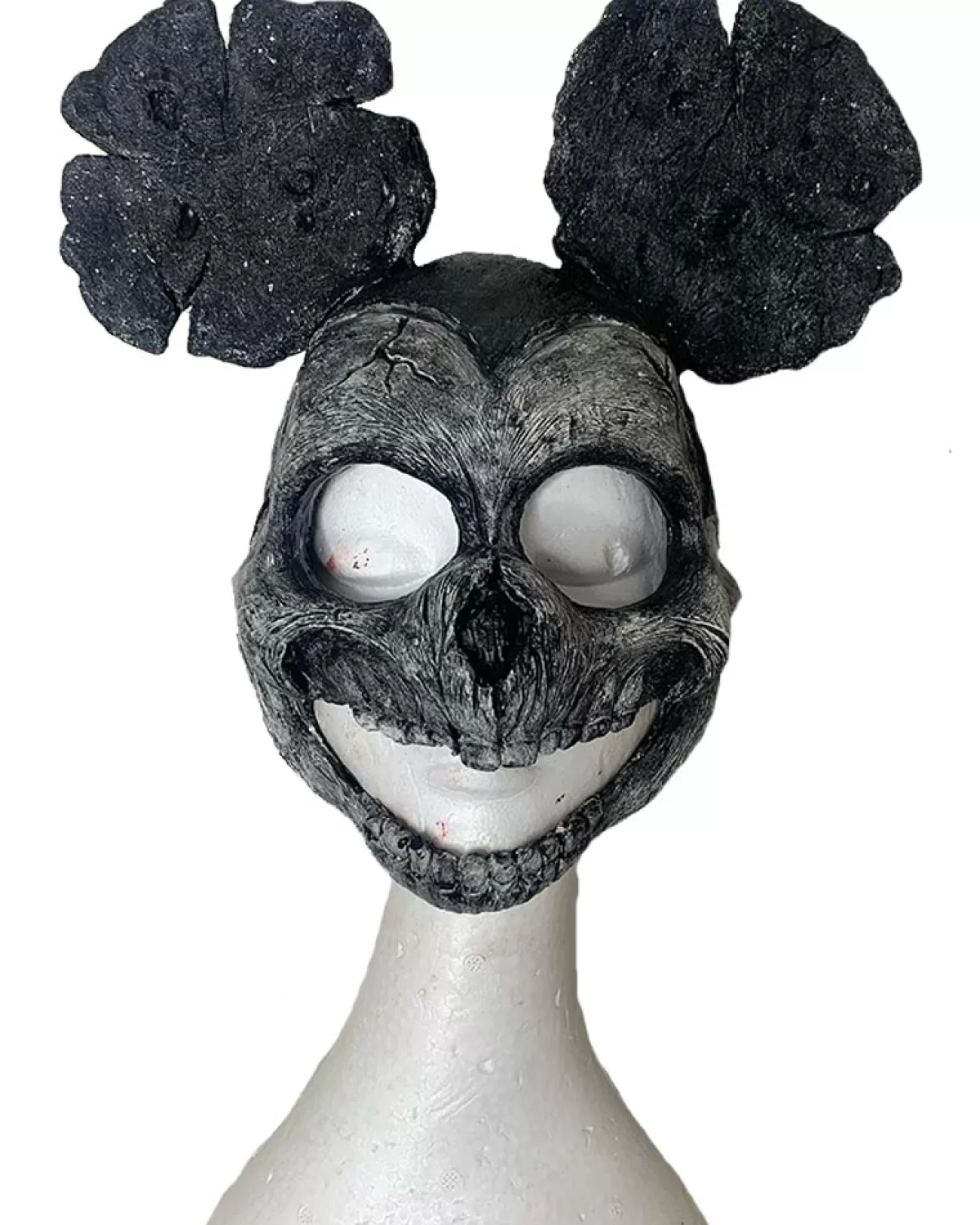 Sarah Mudle Mouse Black And White Half Mask> Halloween Masks