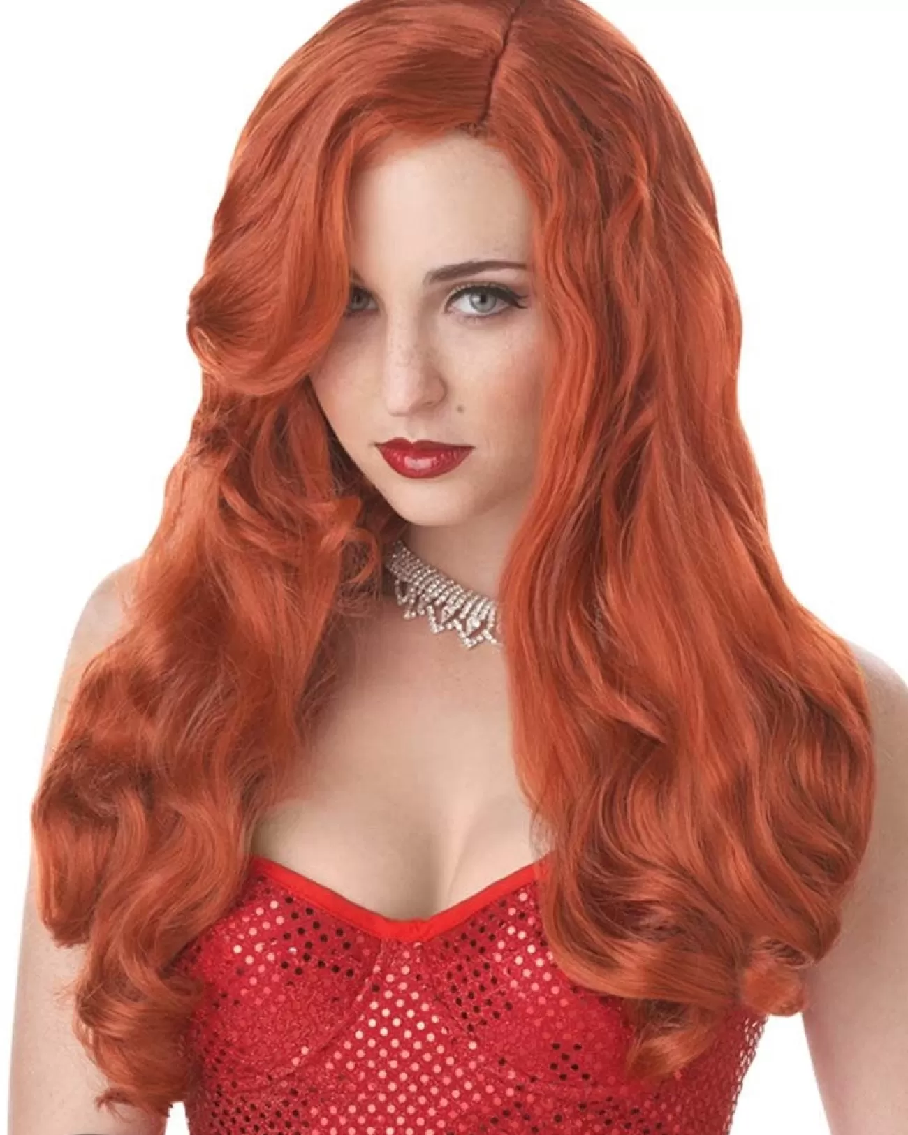 California Costumes Movie Star Sinsation Red Wig> Halloween Accessories