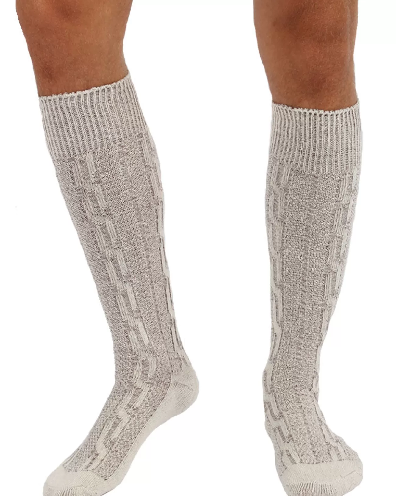 * Natural Dark Cream German Trachten Long Socks> Halloween Hosiery