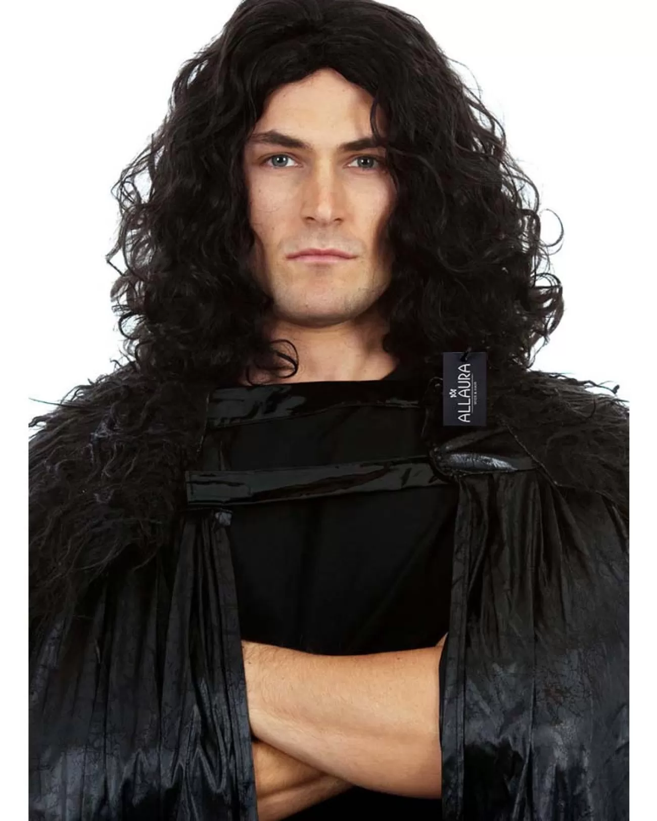 Allaura Wigs and Hair Northern King Black Wig> Halloween Wigs