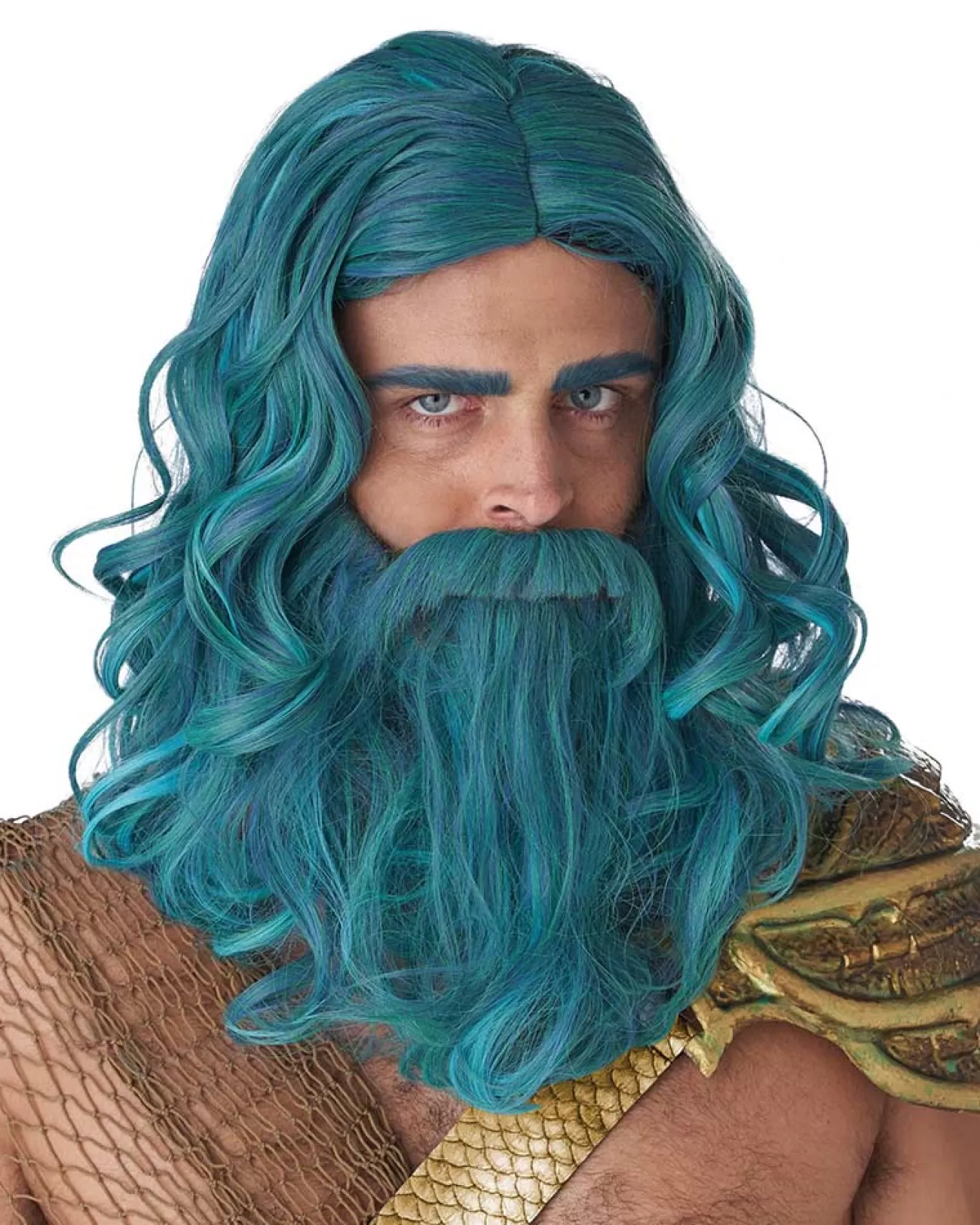 California Costumes Ocean King Wig And Beard Set> Halloween Wigs