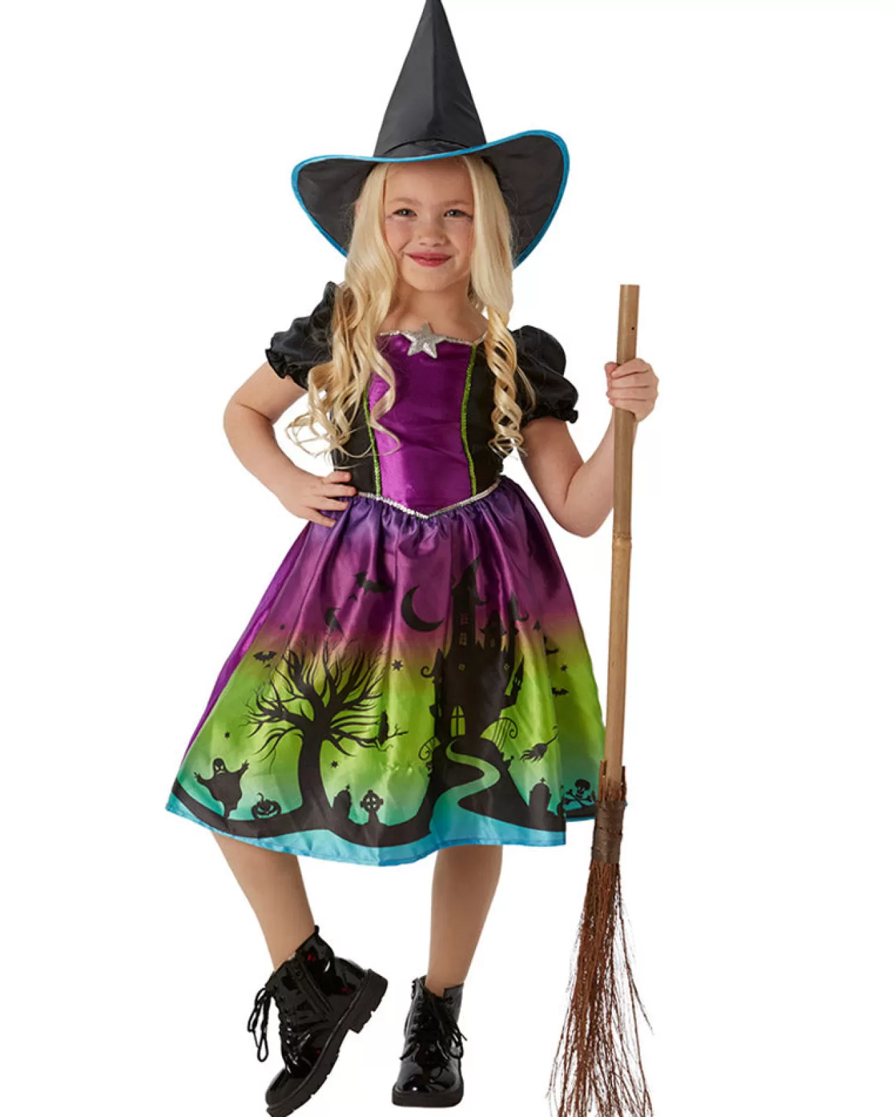 Rubies Ombre Witch Girls Costume>Kids Kids Costumes