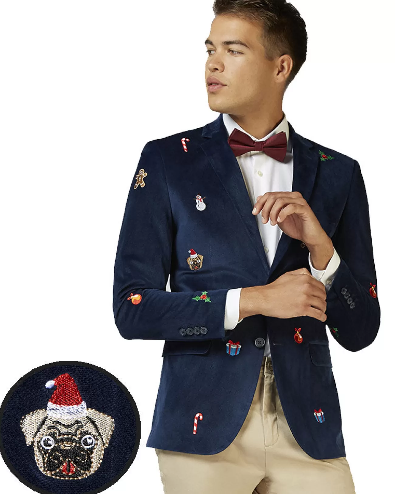 Opposuits Opposuit Christmas Icons Navy Deluxe Mens Blazer> Opposuits