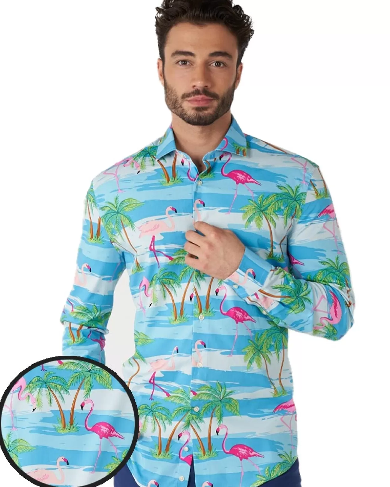 Opposuits Opposuit Flaminguy Mens Shirt> Opposuits