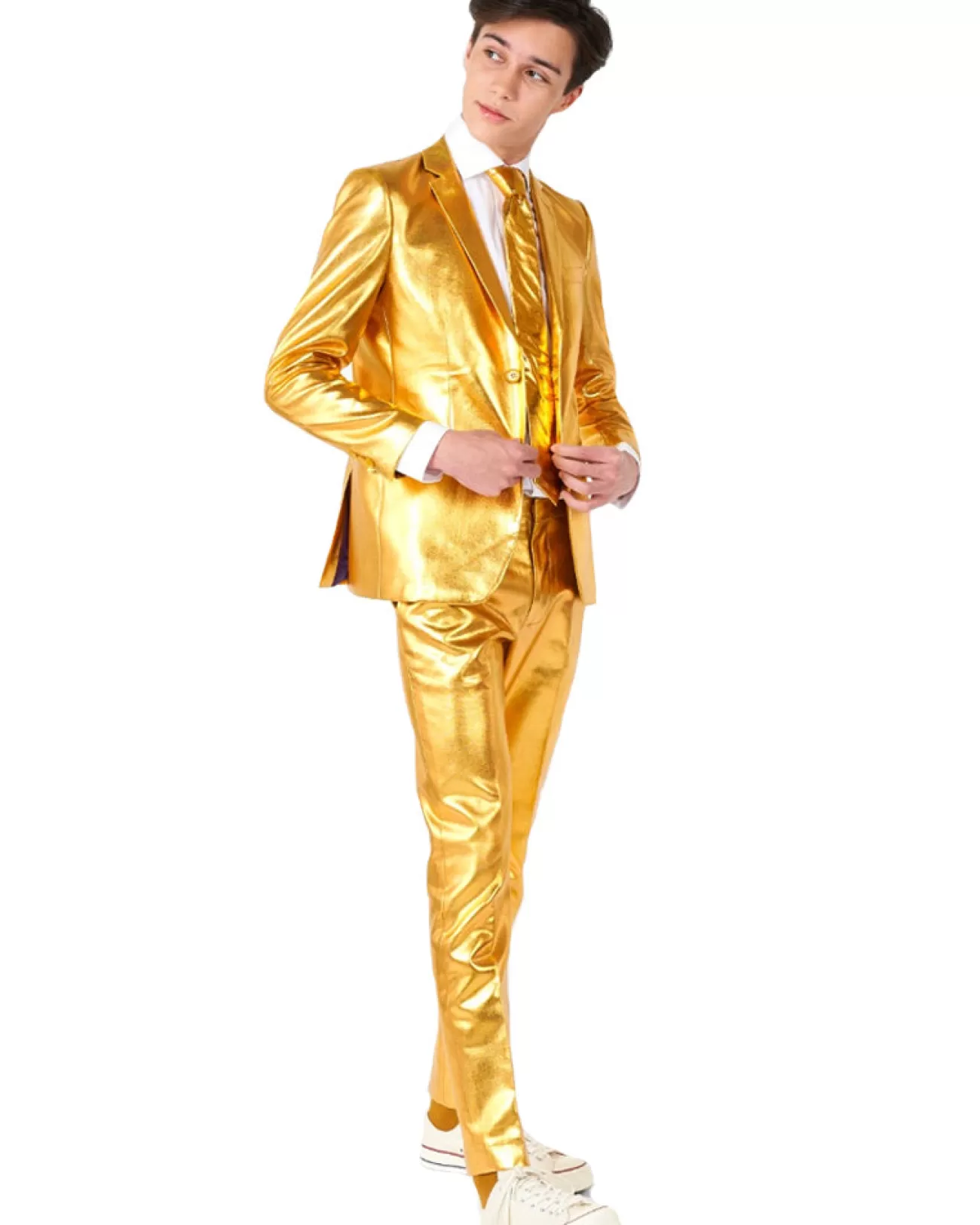 Opposuits Opposuit Groovy Gold Premium Teen Boys Costume> Opposuits