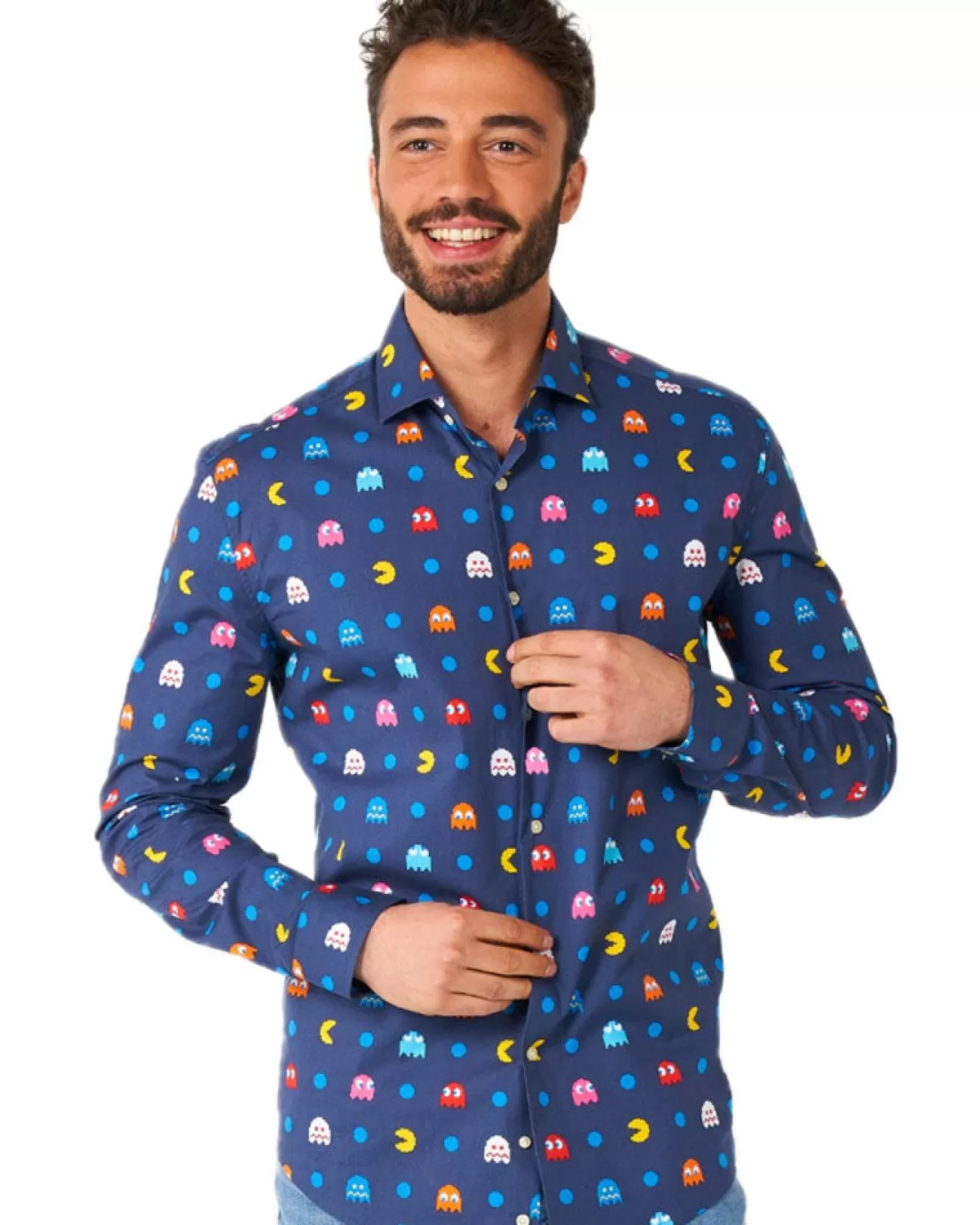 Opposuits Opposuit Pixel Pac Man Mens Shirt> Opposuits