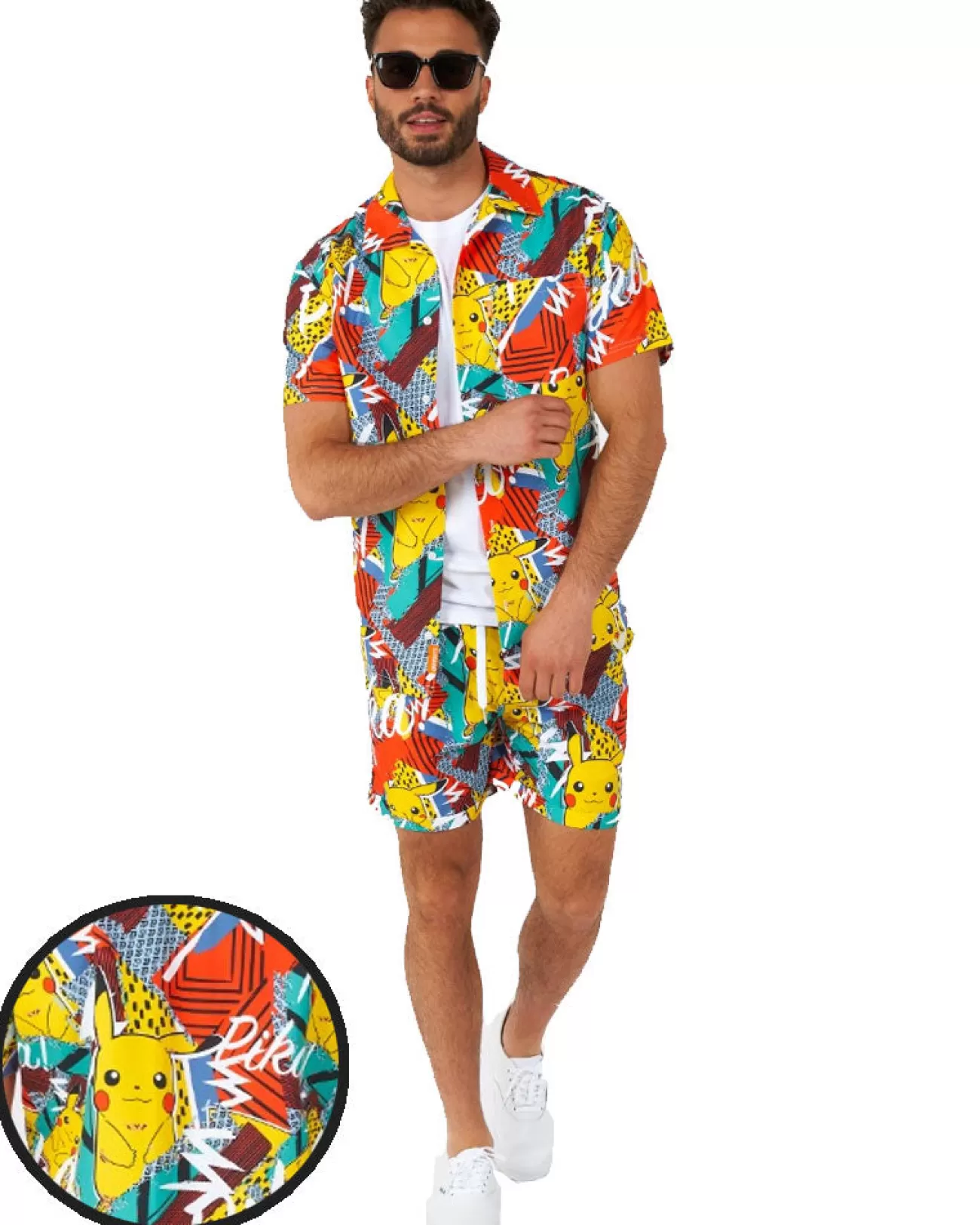 Opposuits Opposuit Summer Pika Pikachu Mens Swim Suit> Opposuits