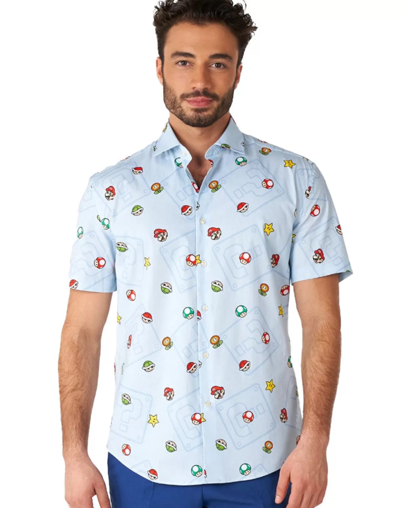 Opposuits Opposuit Summer Super Mario Icons Mens Shirt> Opposuits