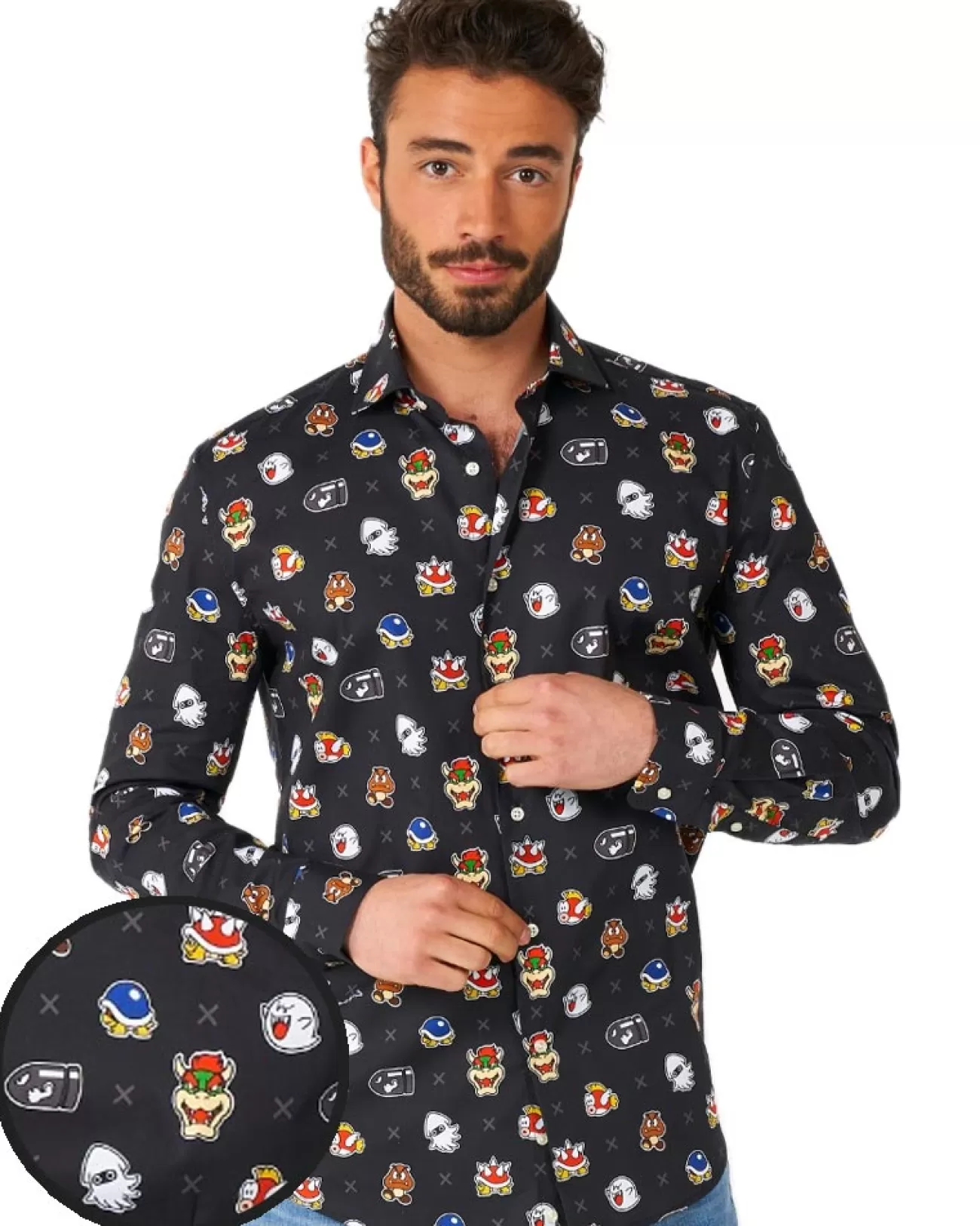 Opposuits Opposuit Super Mario Bad Guys Mens Shirt> Opposuits