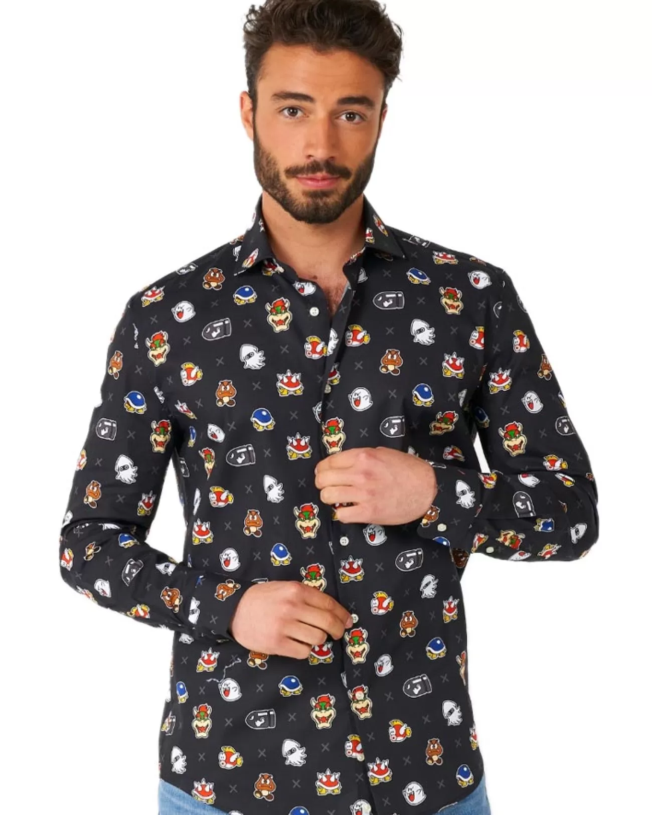 Opposuits Opposuit Super Mario Bad Guys Mens Shirt> Opposuits