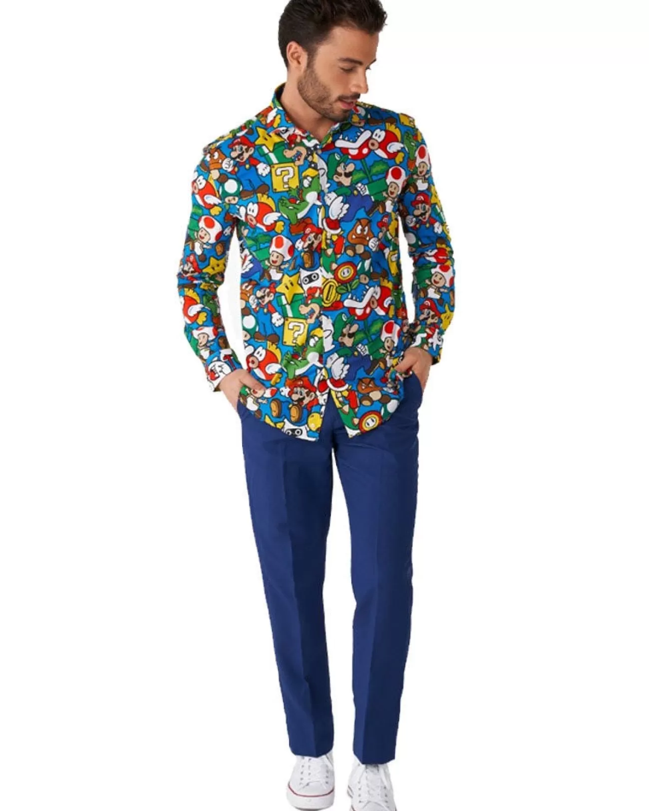 Opposuits Opposuit Super Mario Mens Shirt> Opposuits