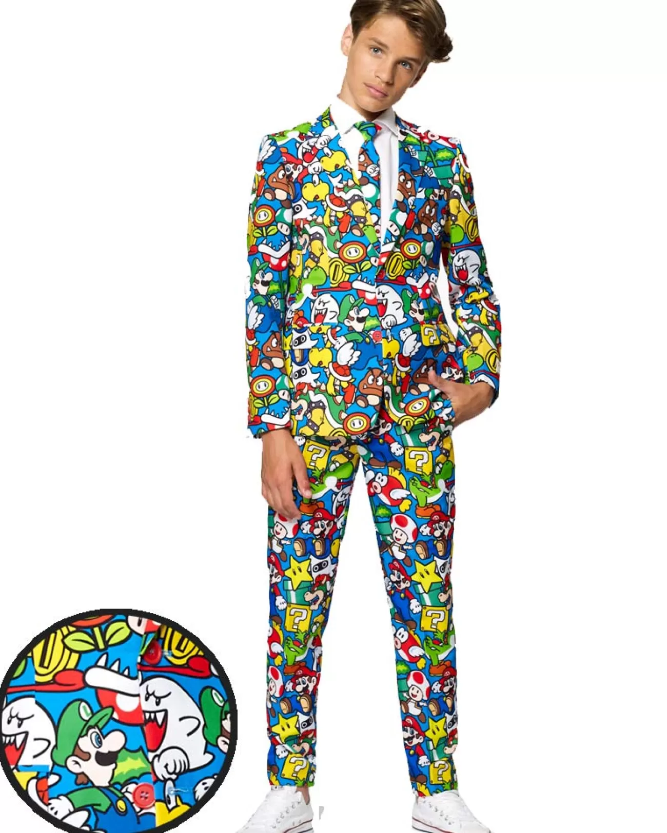 Opposuits Opposuit Super Mario Premium Teen Boys Costume> Opposuits