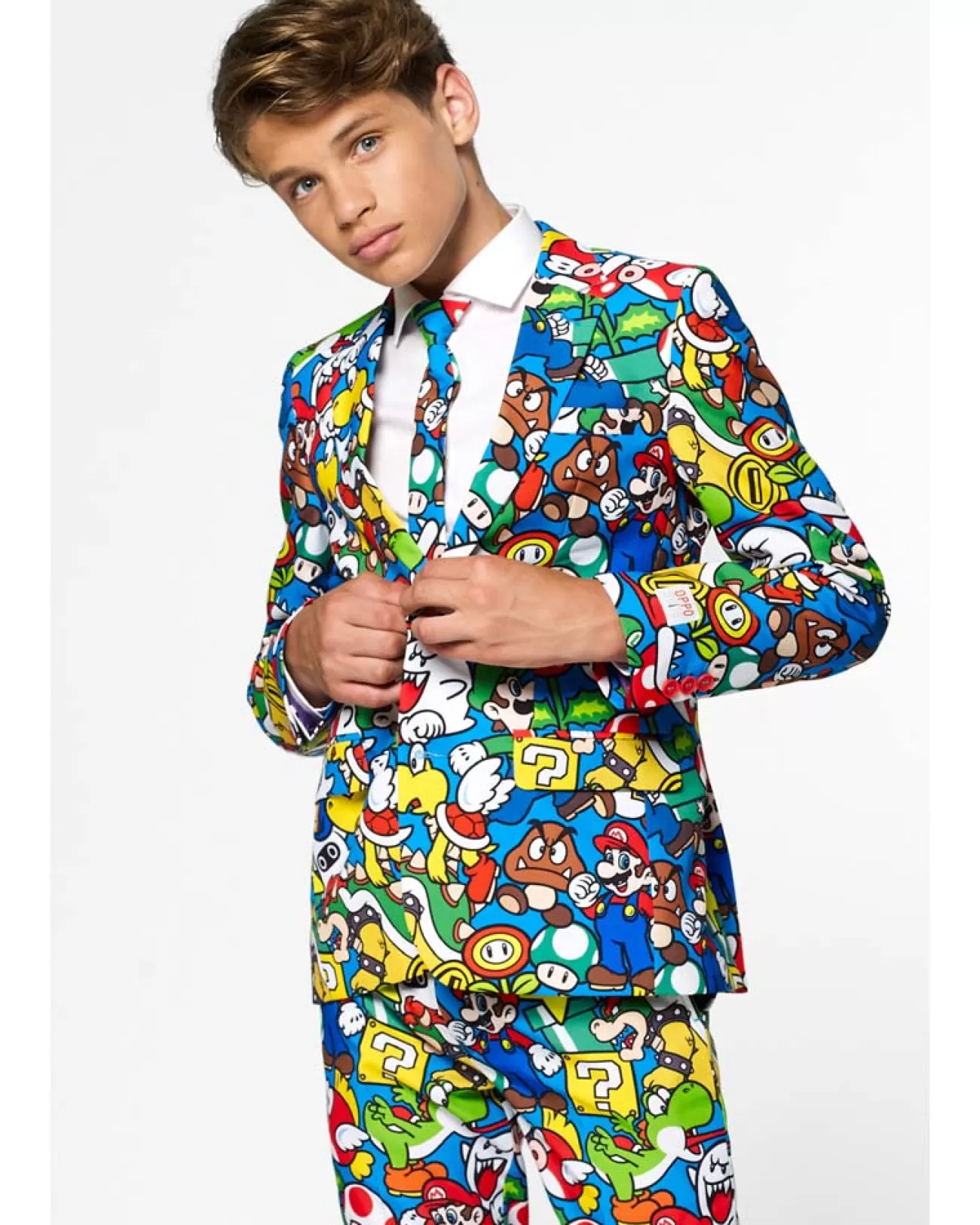 Opposuits Opposuit Super Mario Premium Teen Boys Costume> Opposuits