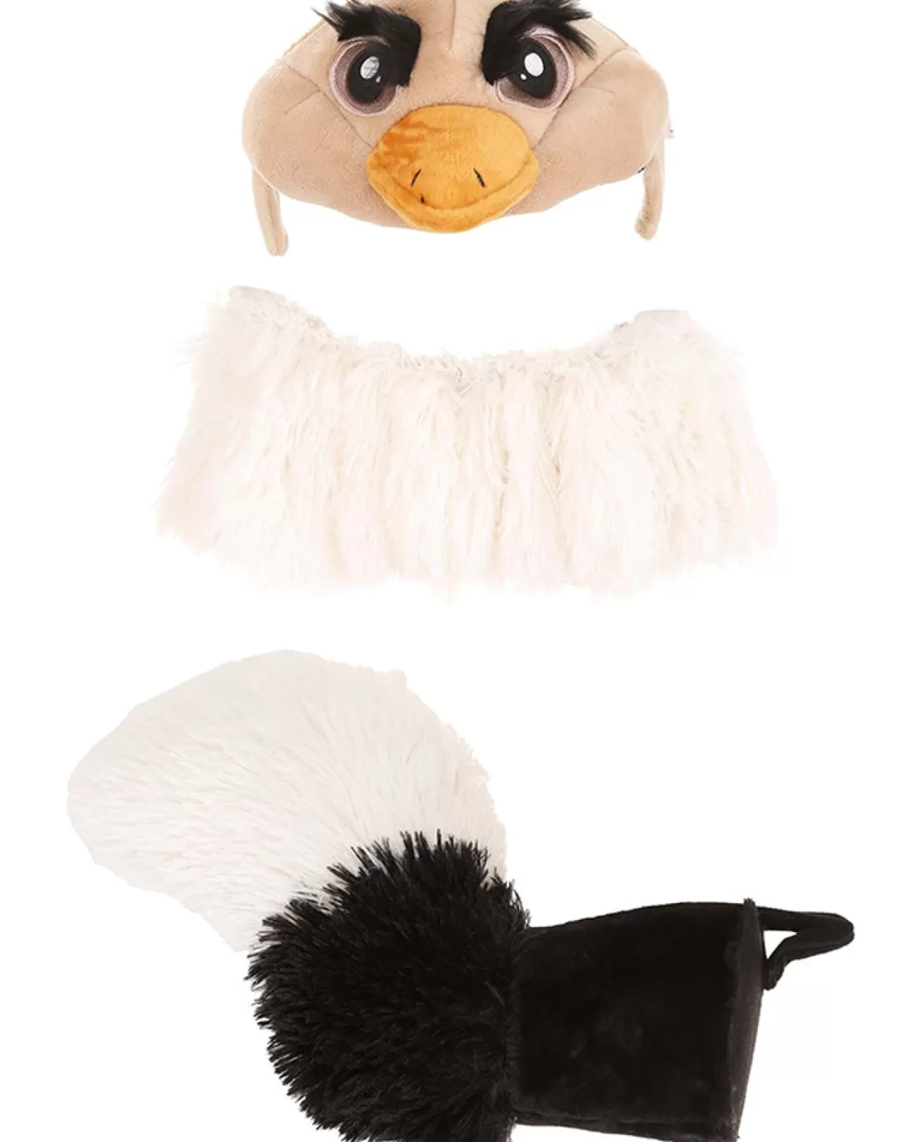 Elope Ostrich Deluxe Plush Headband Collar And Tail Set> Halloween Hats