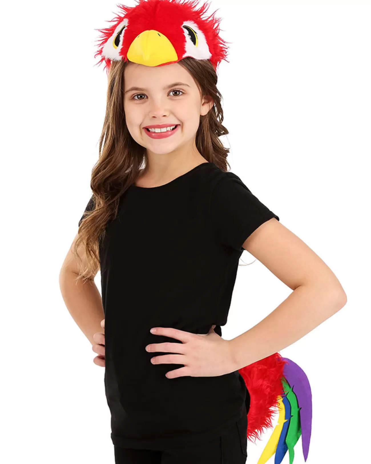 Elope Parrot Costume Headband And Tail Set> Halloween Hats