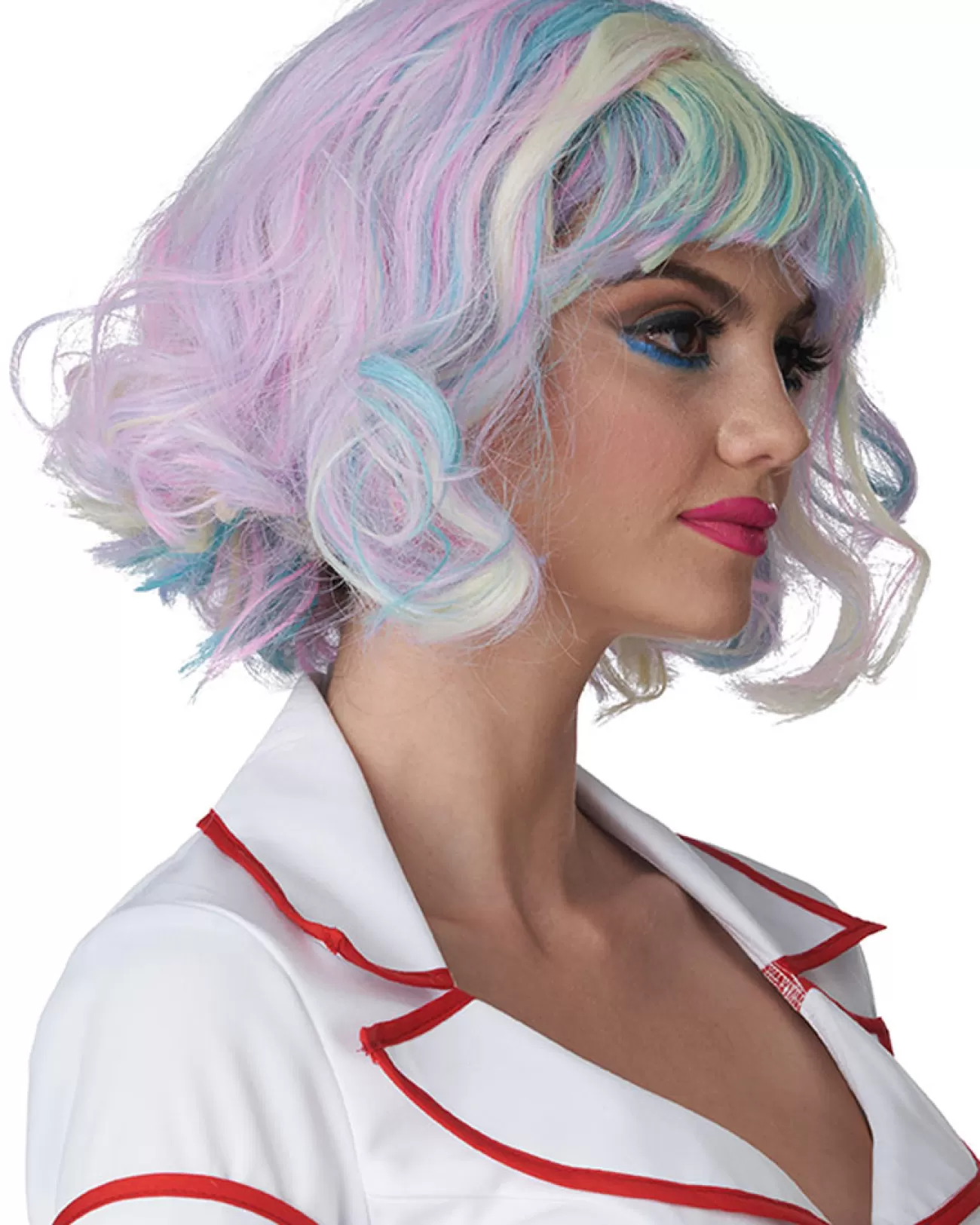 California Costumes Pastel Rainbow Short Bob Wig> Halloween Wigs