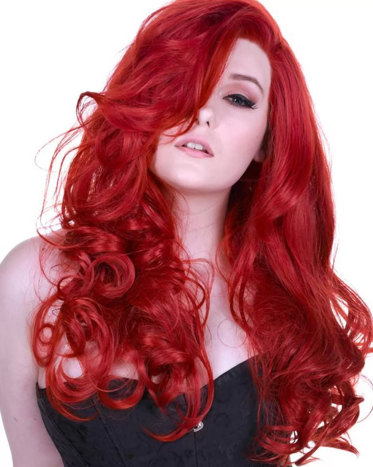 Rockstar Wigs Peek A Boo Henna Red Premium Lace Front Wig> Halloween Wigs