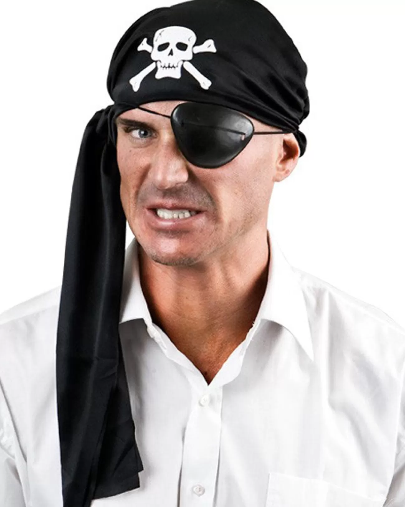 Tomfoolery Pirate Bandana And Eye Patch Kit> Halloween Hats