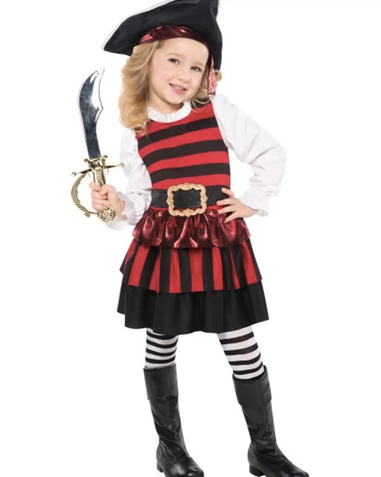 Amscan AU Pirate Little Lass Girls Costume>Kids Kids Costumes