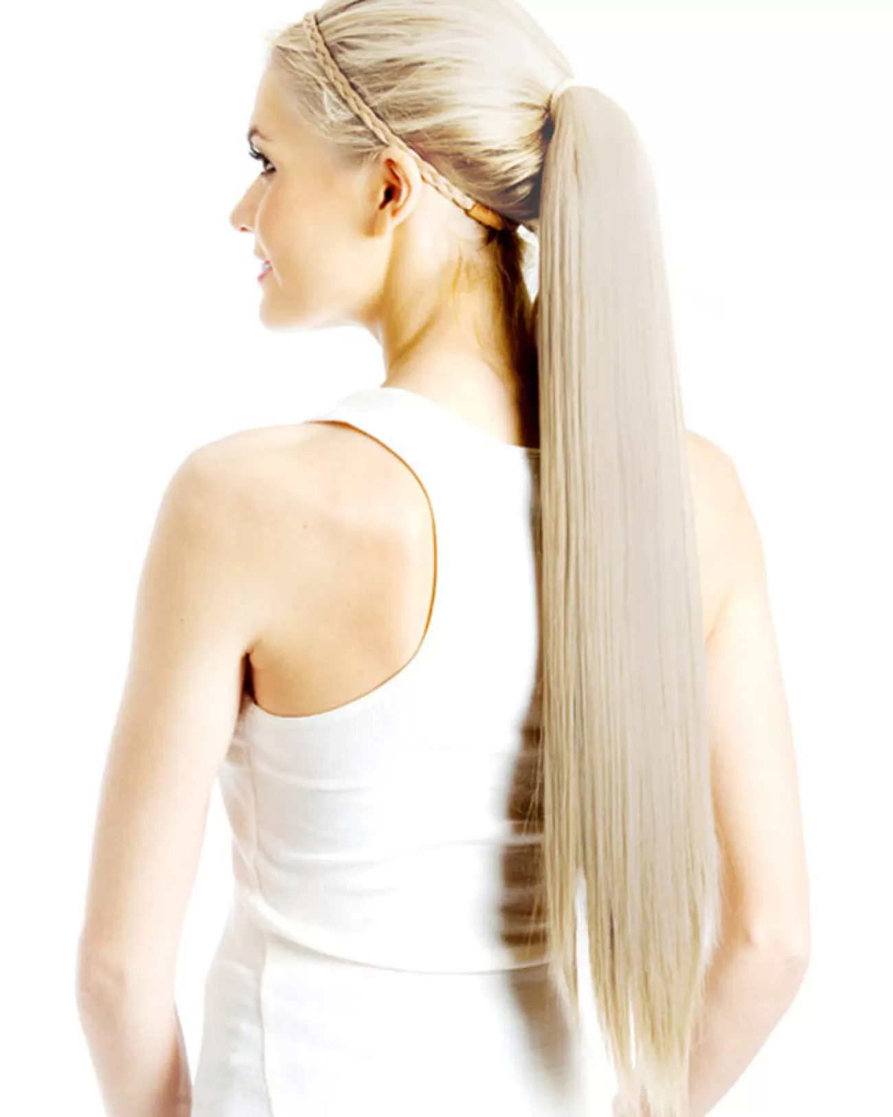 Allaura Wigs and Hair Platinum Blonde Wrap Around 60Cm Deluxe Ponytail> Broken Dolls