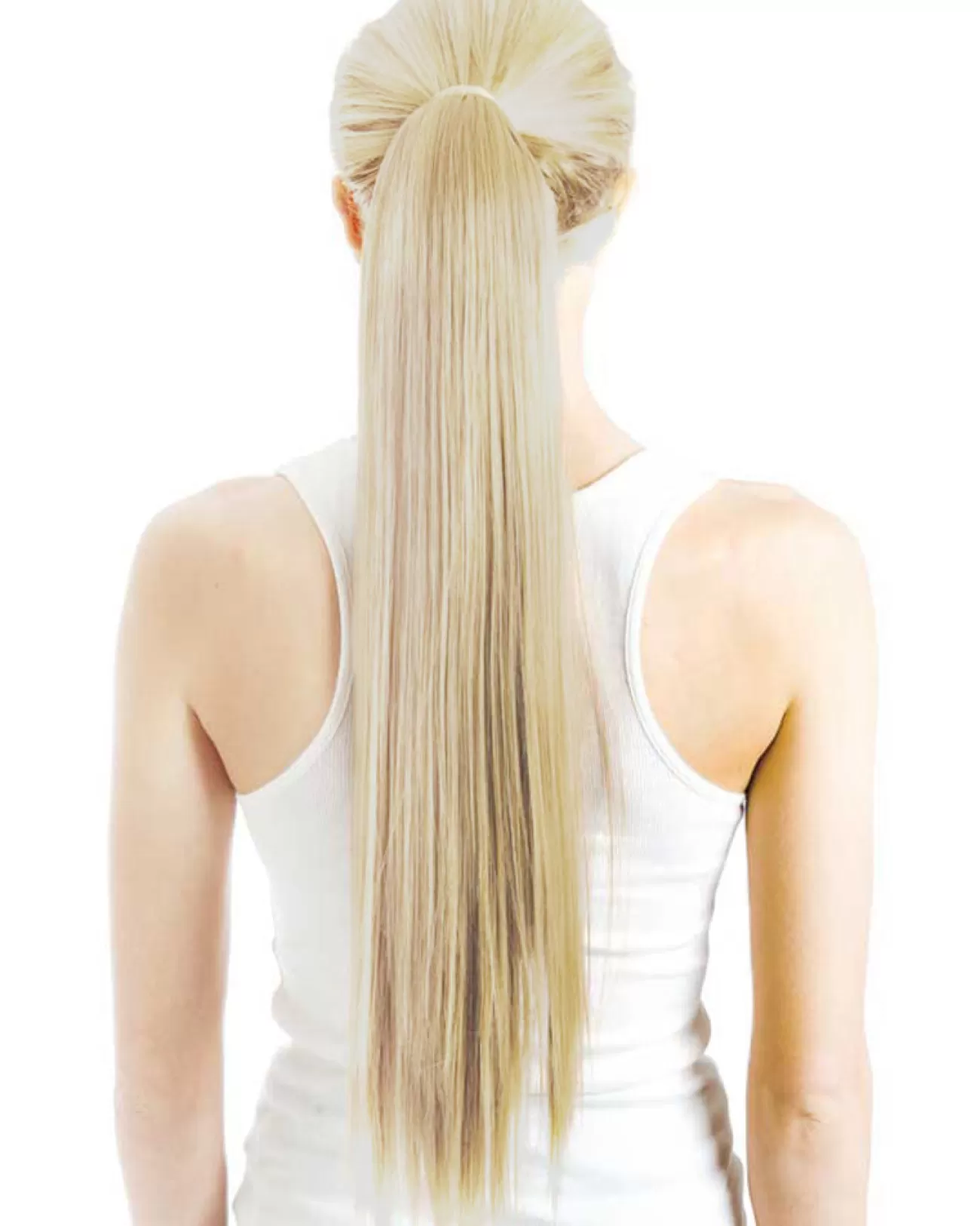 Allaura Wigs and Hair Platinum Blonde Wrap Around 60Cm Deluxe Ponytail> Broken Dolls