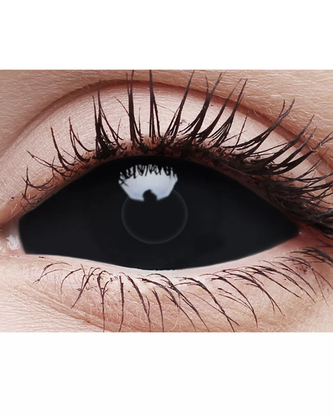 ColourVue Platinum Sclera Sabretooth 22Mm Black Contact Lenses> Halloween Accessories