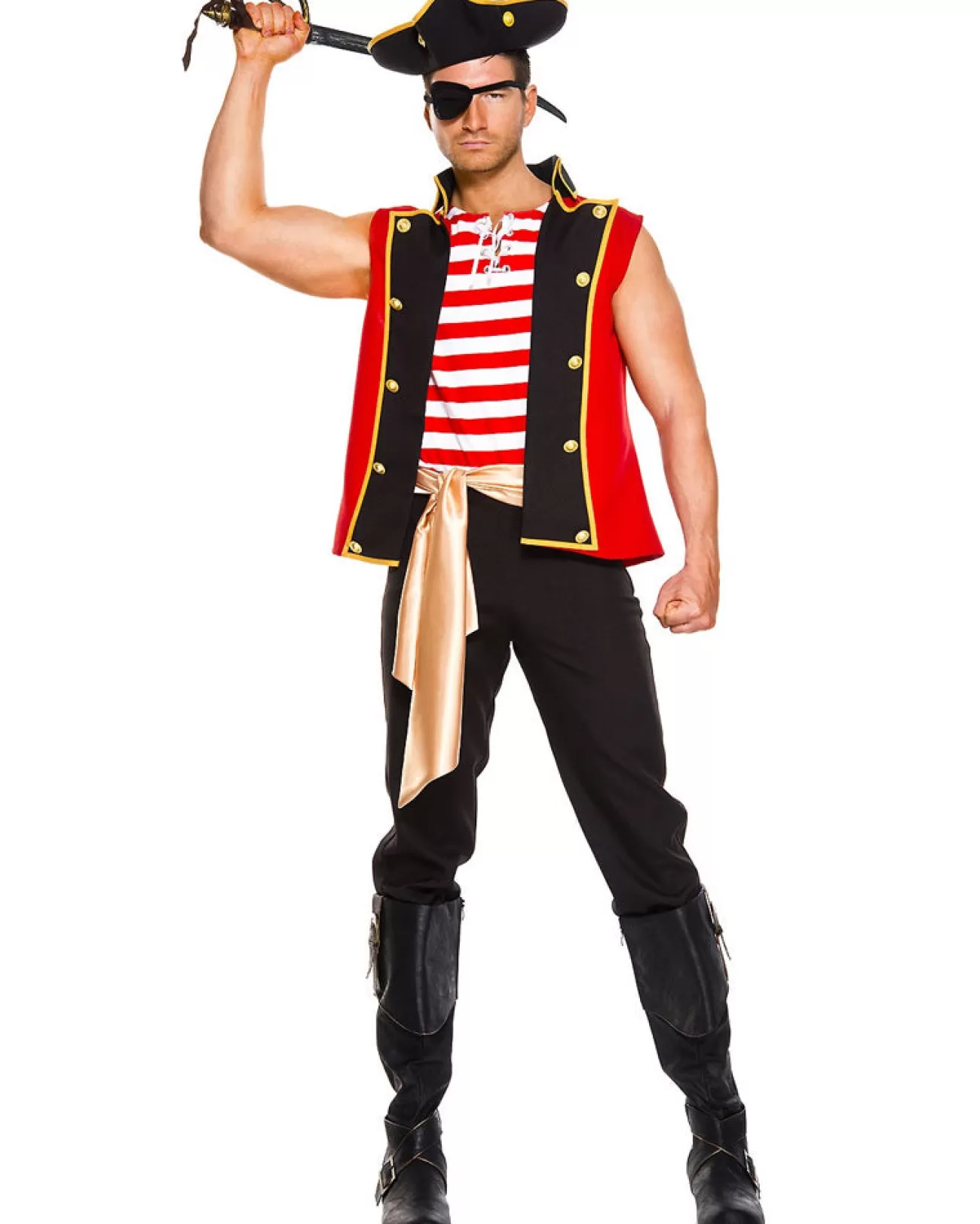 Music Legs Plunderous Pirate Mens Costume>Men Men's Costumes