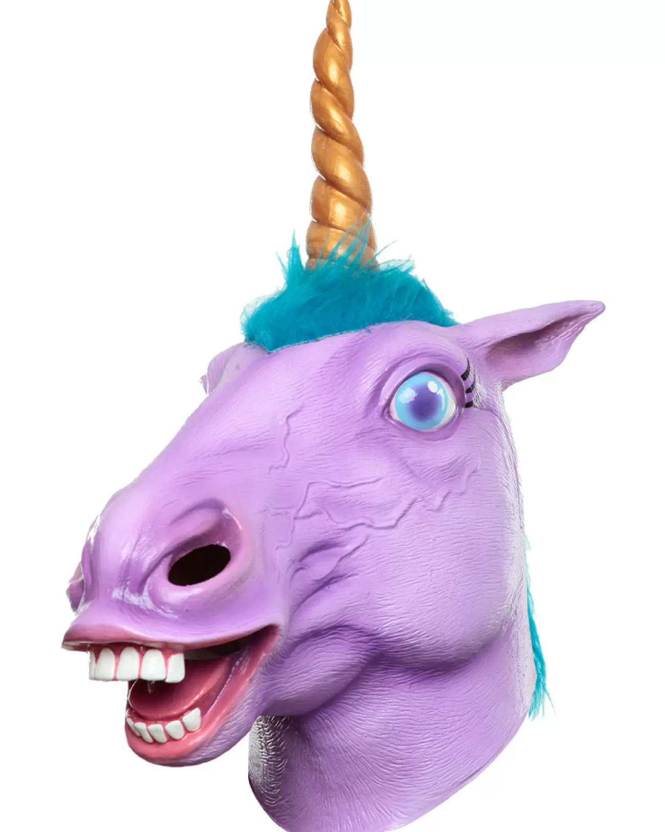 Ghoulish Productions Pony Purple Unicorn Deluxe Mask> Halloween Masks