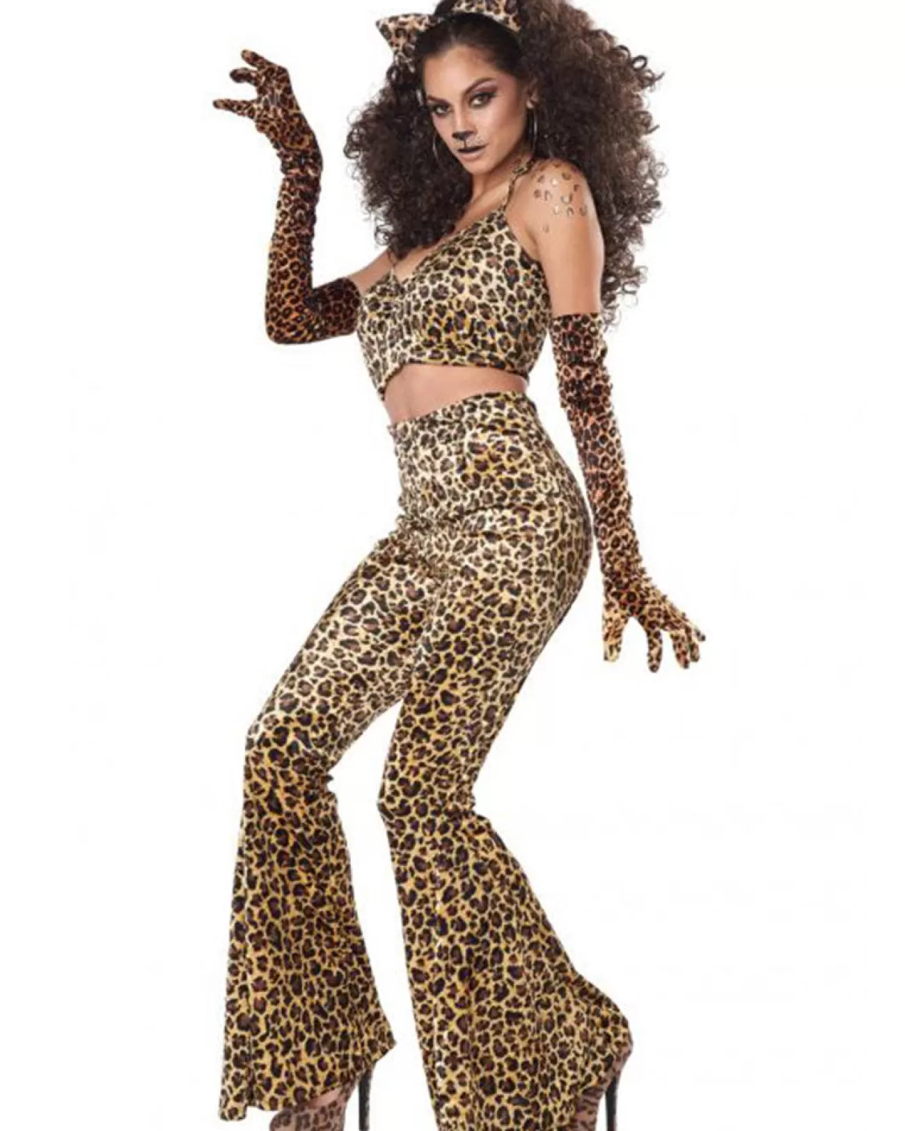 California Costumes Pop Leopard Pant Set Womens Costume>Women Women's Costumes