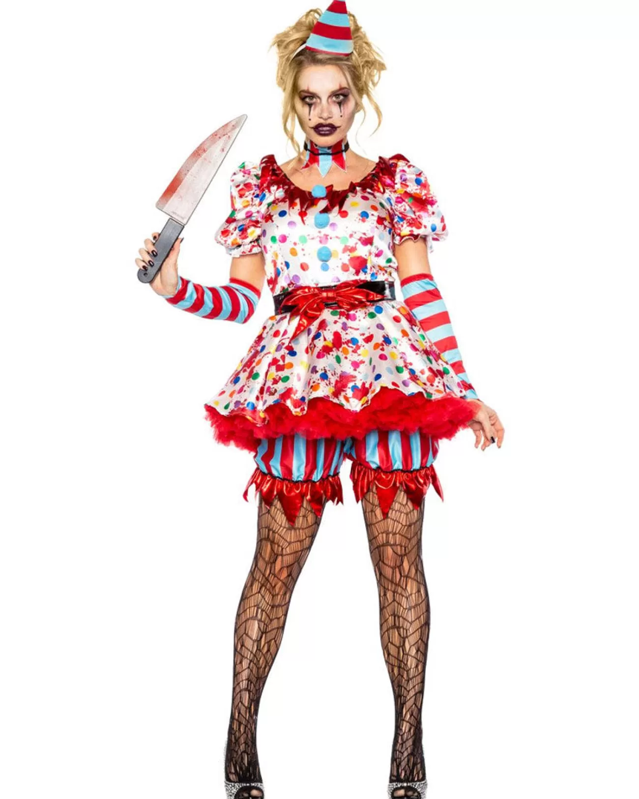 Seeing Red Psycho Circus Clown Womens Costume>Women Women's Costumes