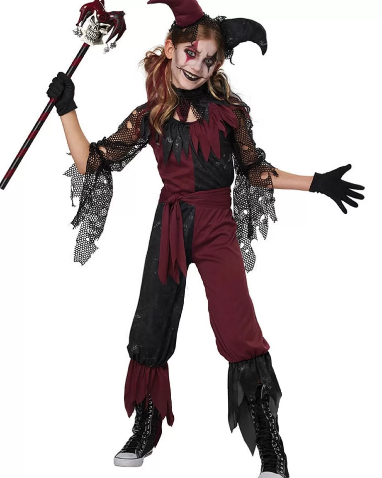 California Costumes Psycho Jester Girls Costume>Kids Kids Costumes