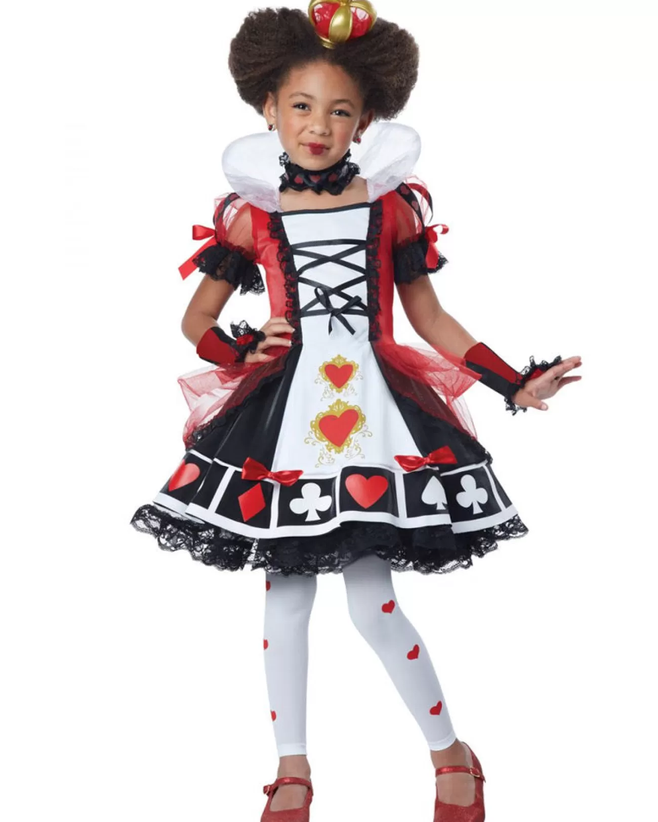 California Costumes Queen Of Hearts Deluxe Girls Costume>Kids Kids Costumes