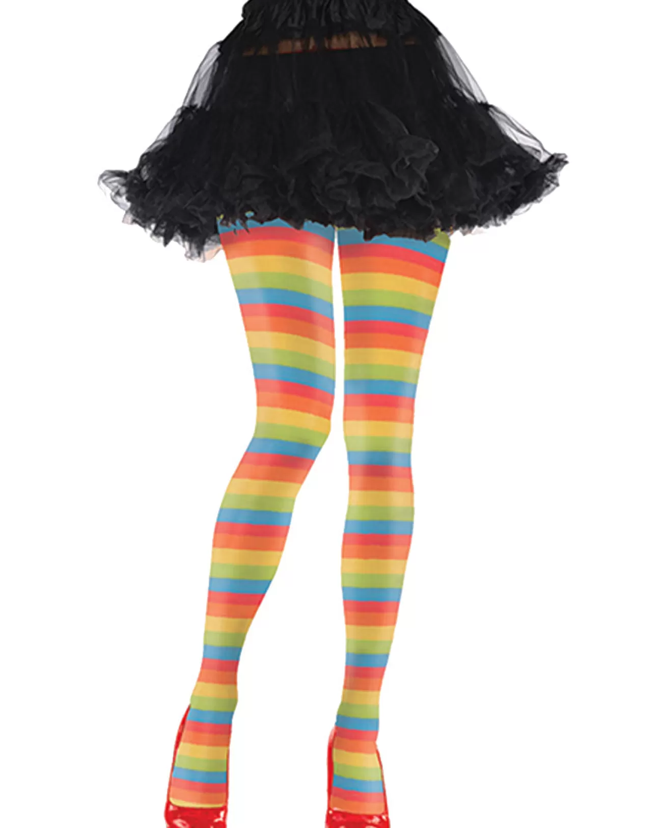 Amscan AU Rainbow Striped Clown Tights> Halloween Hosiery