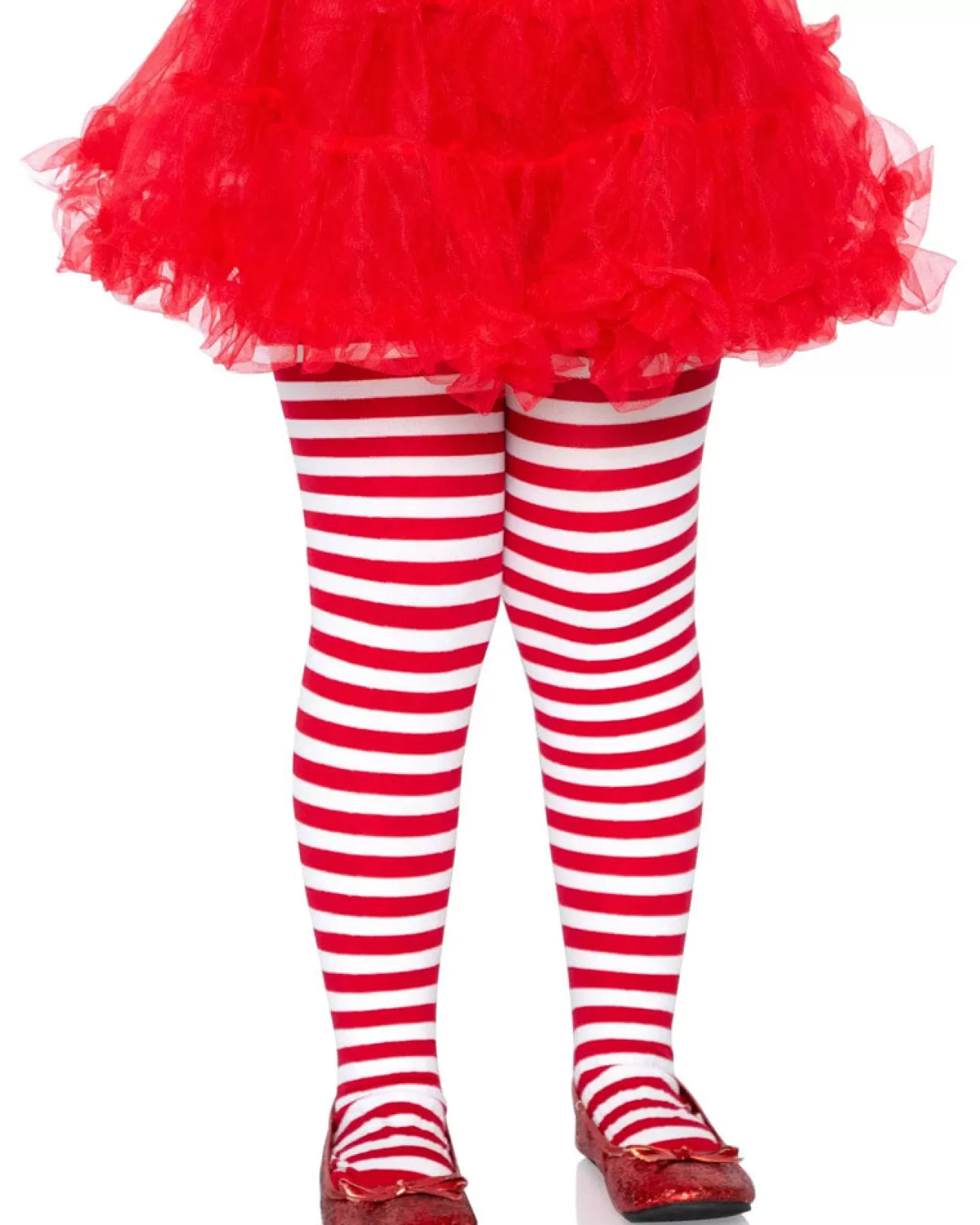 Leg Avenue Red And White Striped Girls Tights> Halloween Hosiery