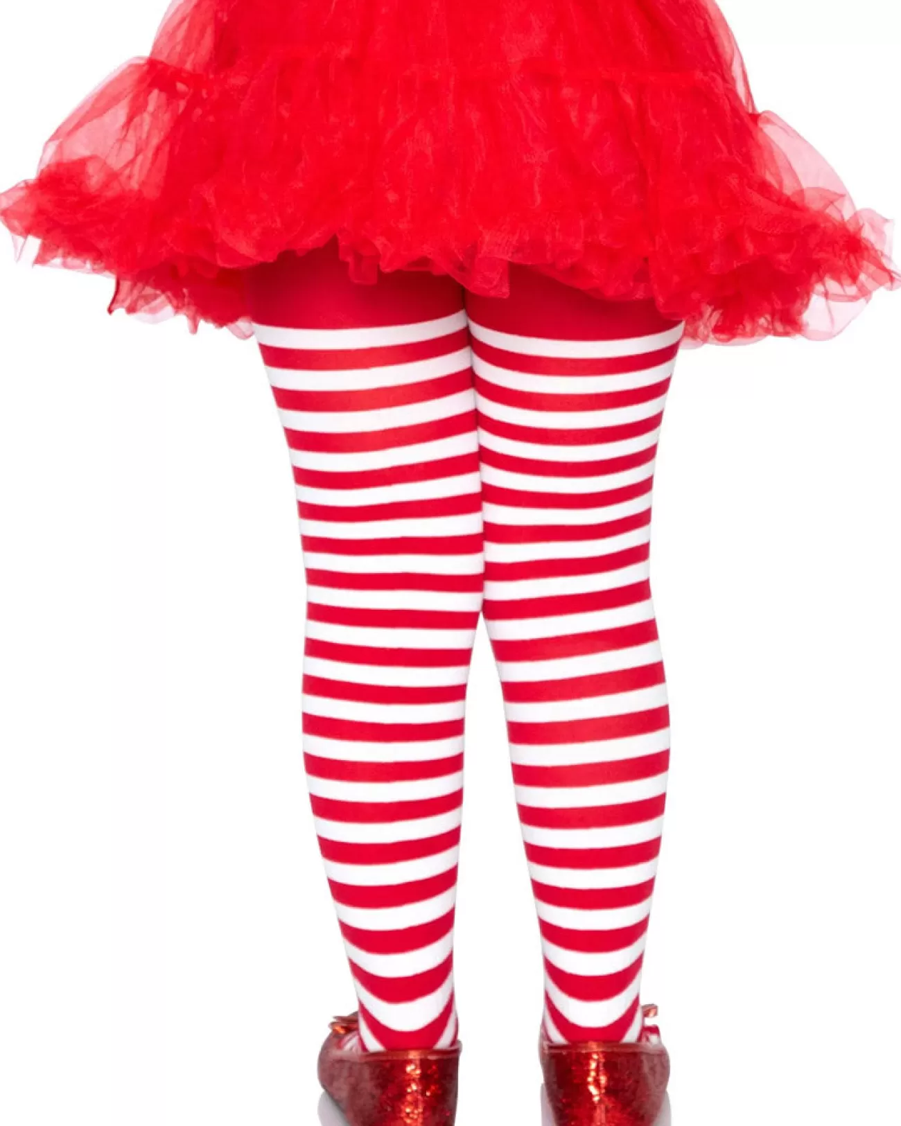 Leg Avenue Red And White Striped Girls Tights> Halloween Hosiery