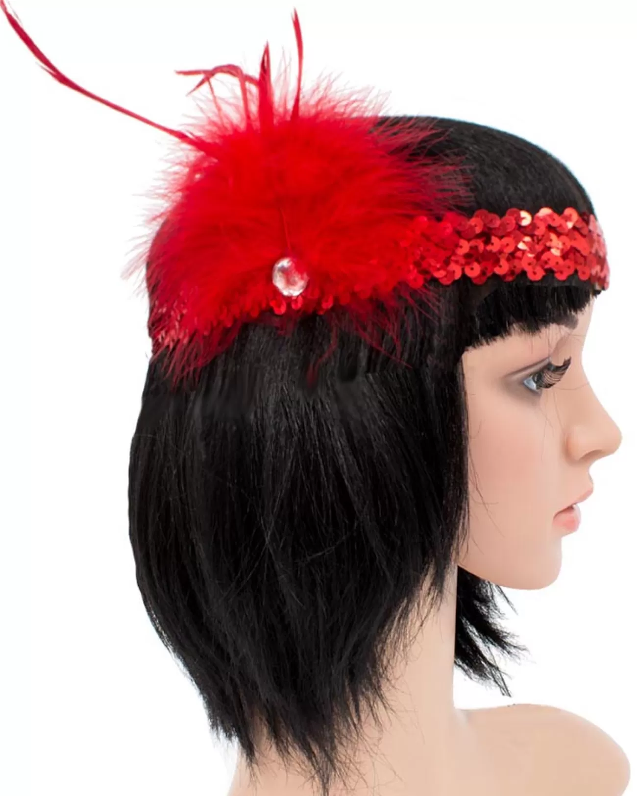 Sweidas Red Gatsby Headband> Halloween Hats