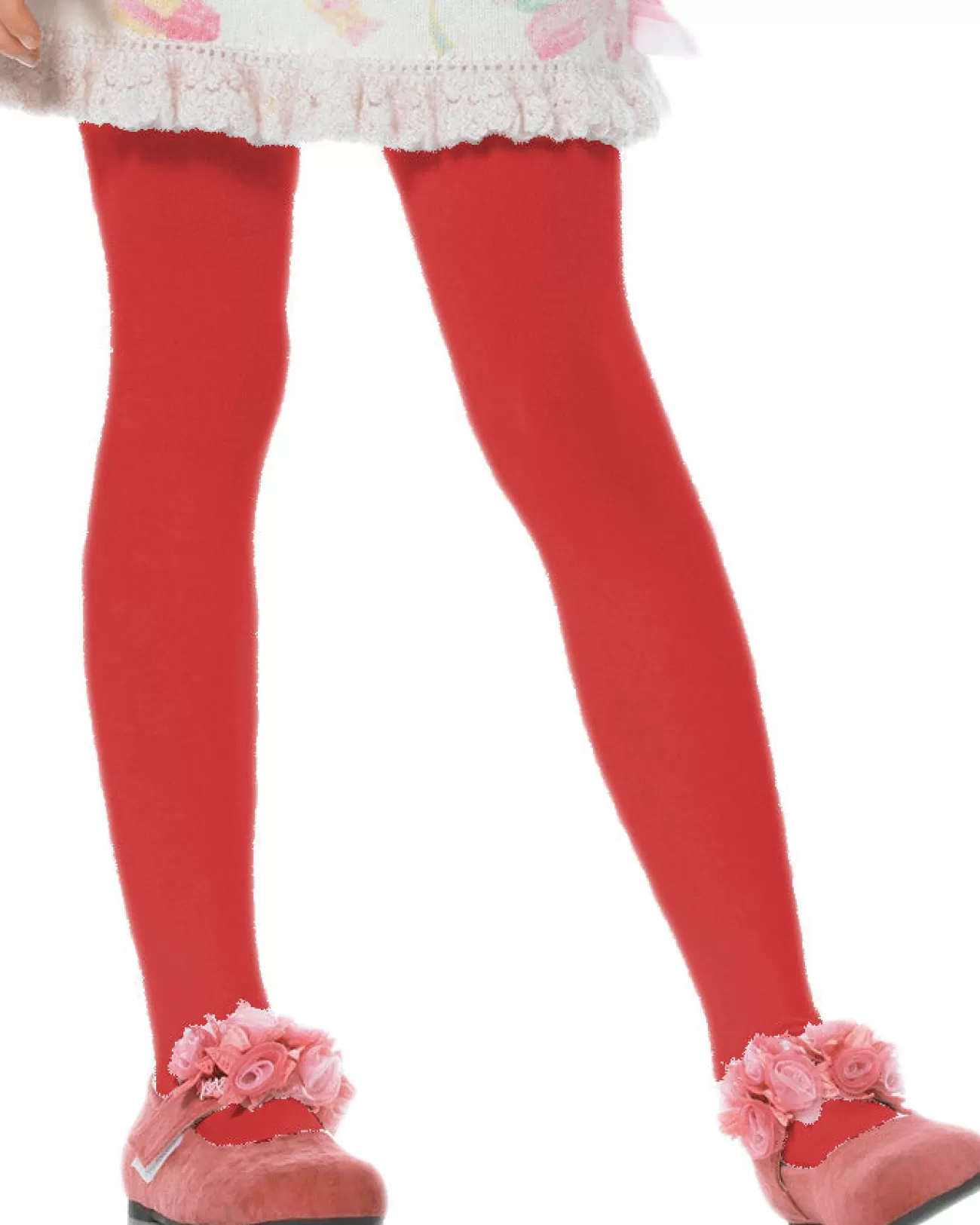 Leg Avenue Red Opaque Girls Tights> Halloween Hosiery